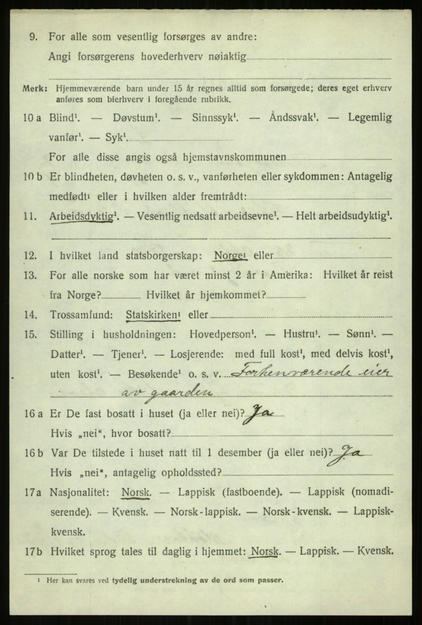 SATØ, 1920 census for Tromsøysund, 1920, p. 6517