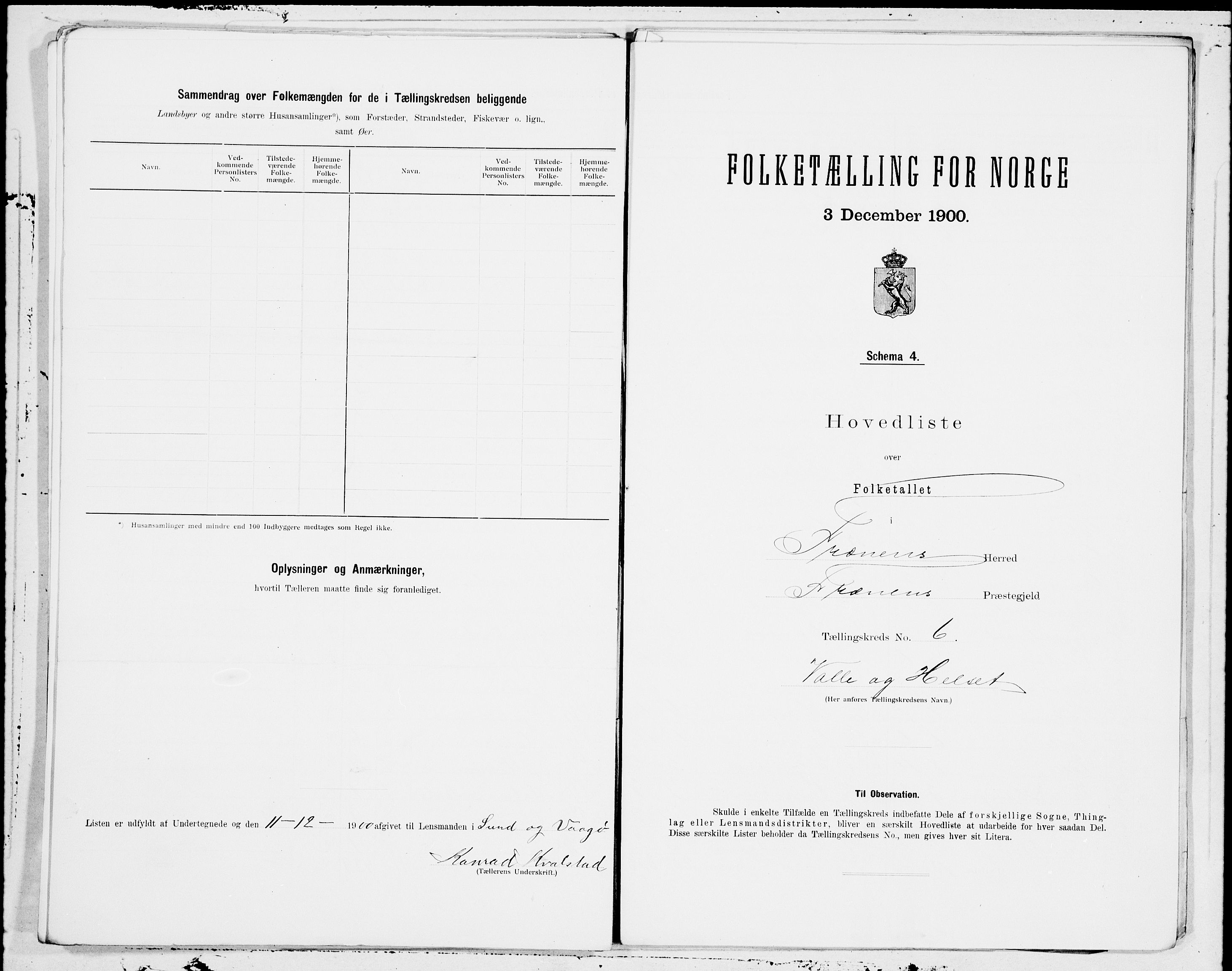 SAT, 1900 census for Fræna, 1900, p. 14