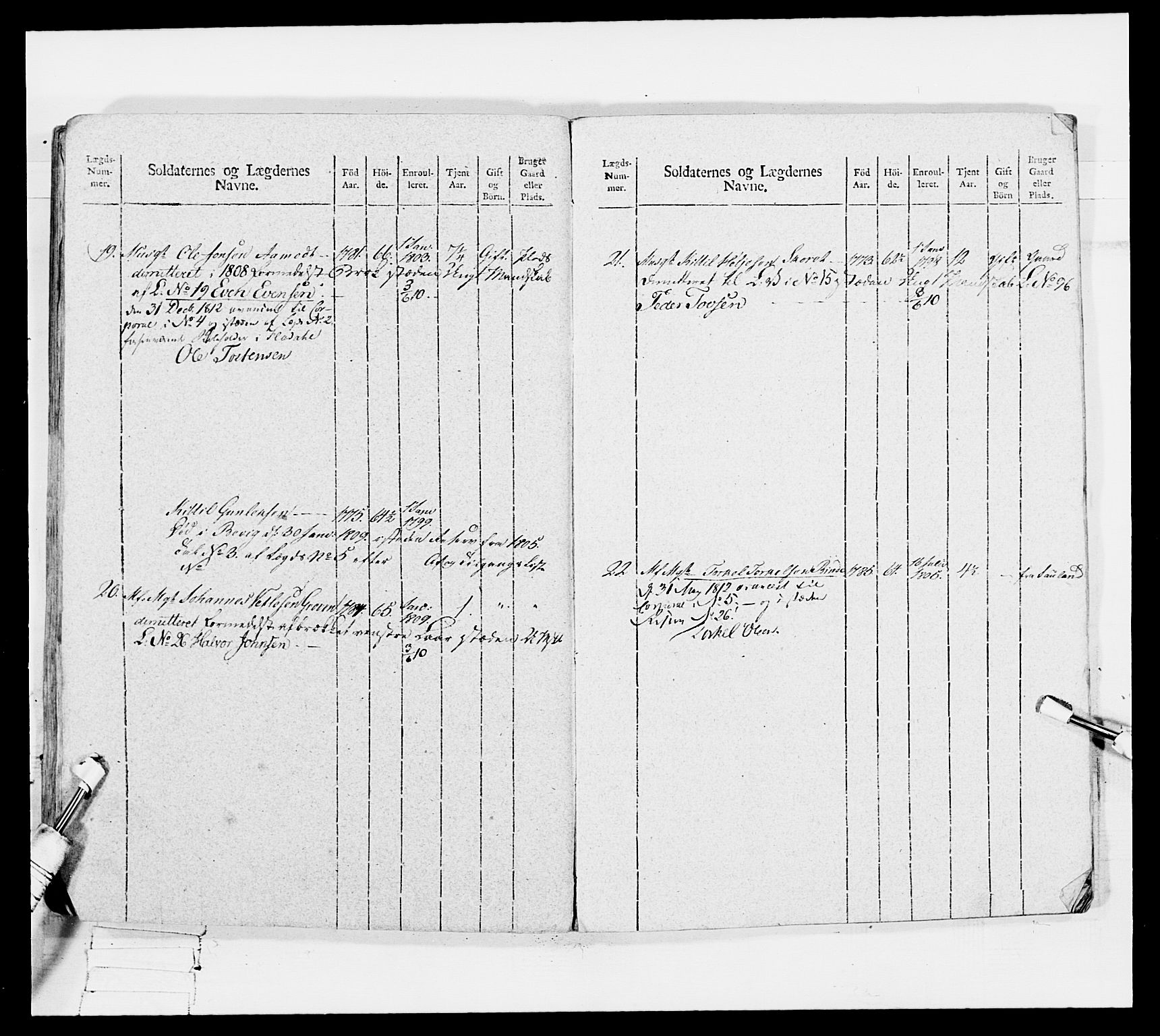 Generalitets- og kommissariatskollegiet, Det kongelige norske kommissariatskollegium, AV/RA-EA-5420/E/Eh/L0116: Telemarkske nasjonale infanteriregiment, 1810, p. 474