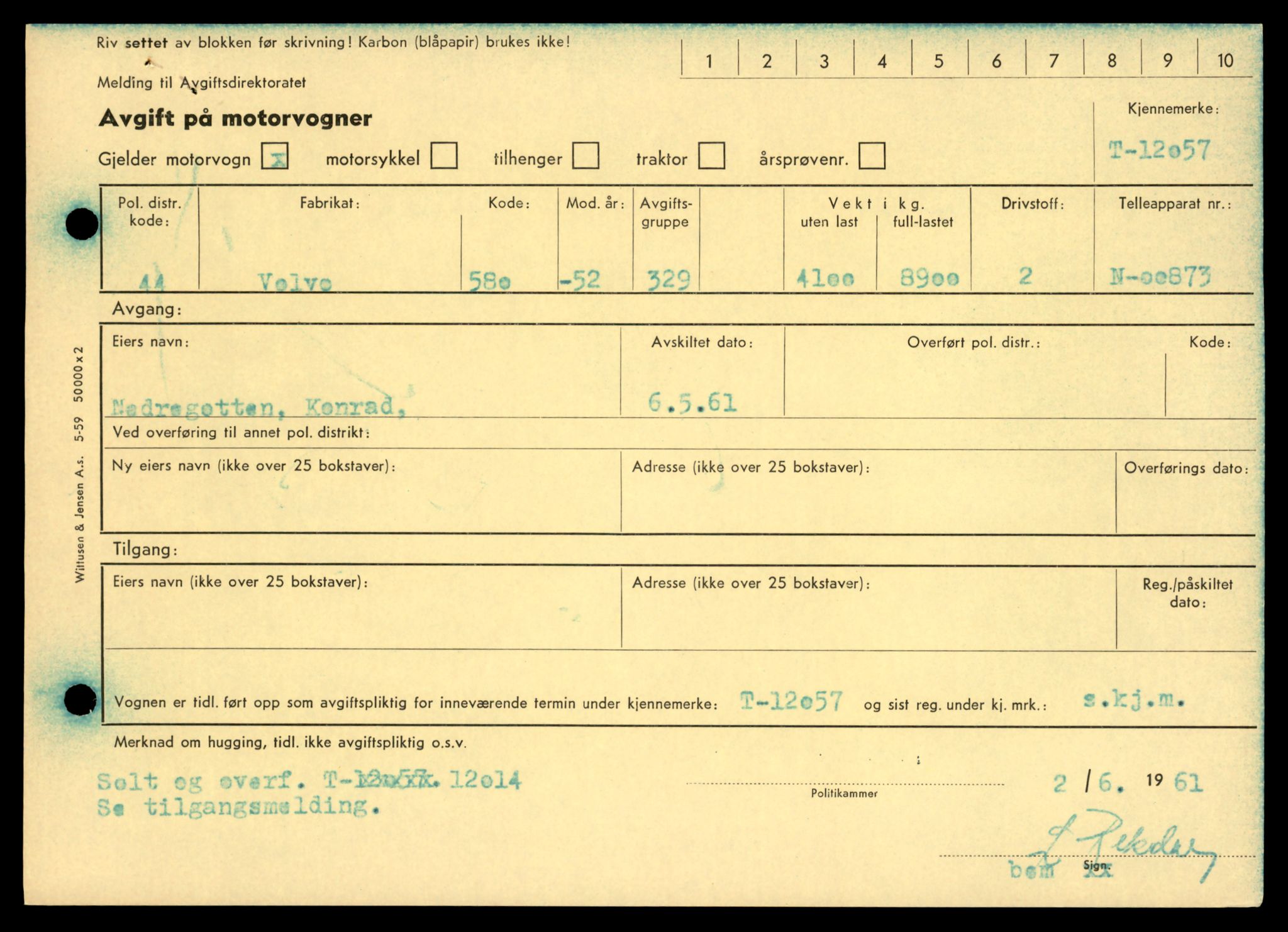 Møre og Romsdal vegkontor - Ålesund trafikkstasjon, AV/SAT-A-4099/F/Fe/L0032: Registreringskort for kjøretøy T 11997 - T 12149, 1927-1998, p. 521
