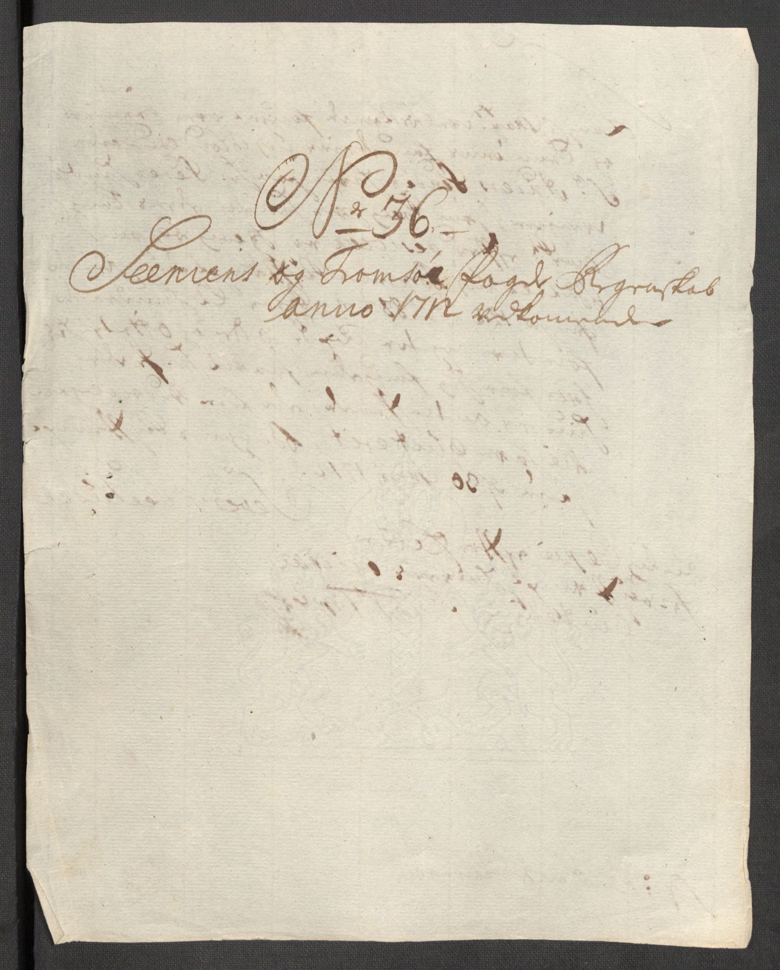 Rentekammeret inntil 1814, Reviderte regnskaper, Fogderegnskap, AV/RA-EA-4092/R68/L4758: Fogderegnskap Senja og Troms, 1711-1712, p. 446