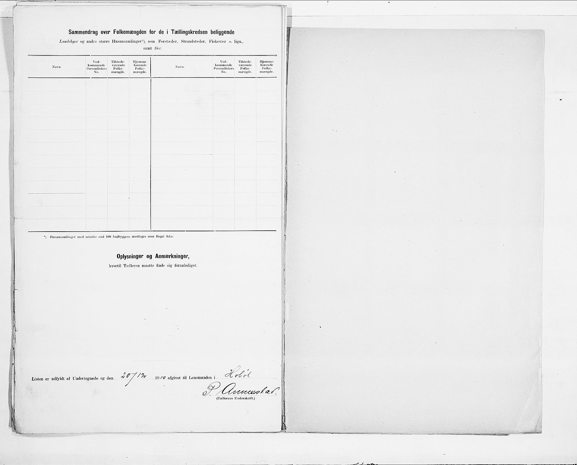 SAO, 1900 census for Hobøl, 1900, p. 14