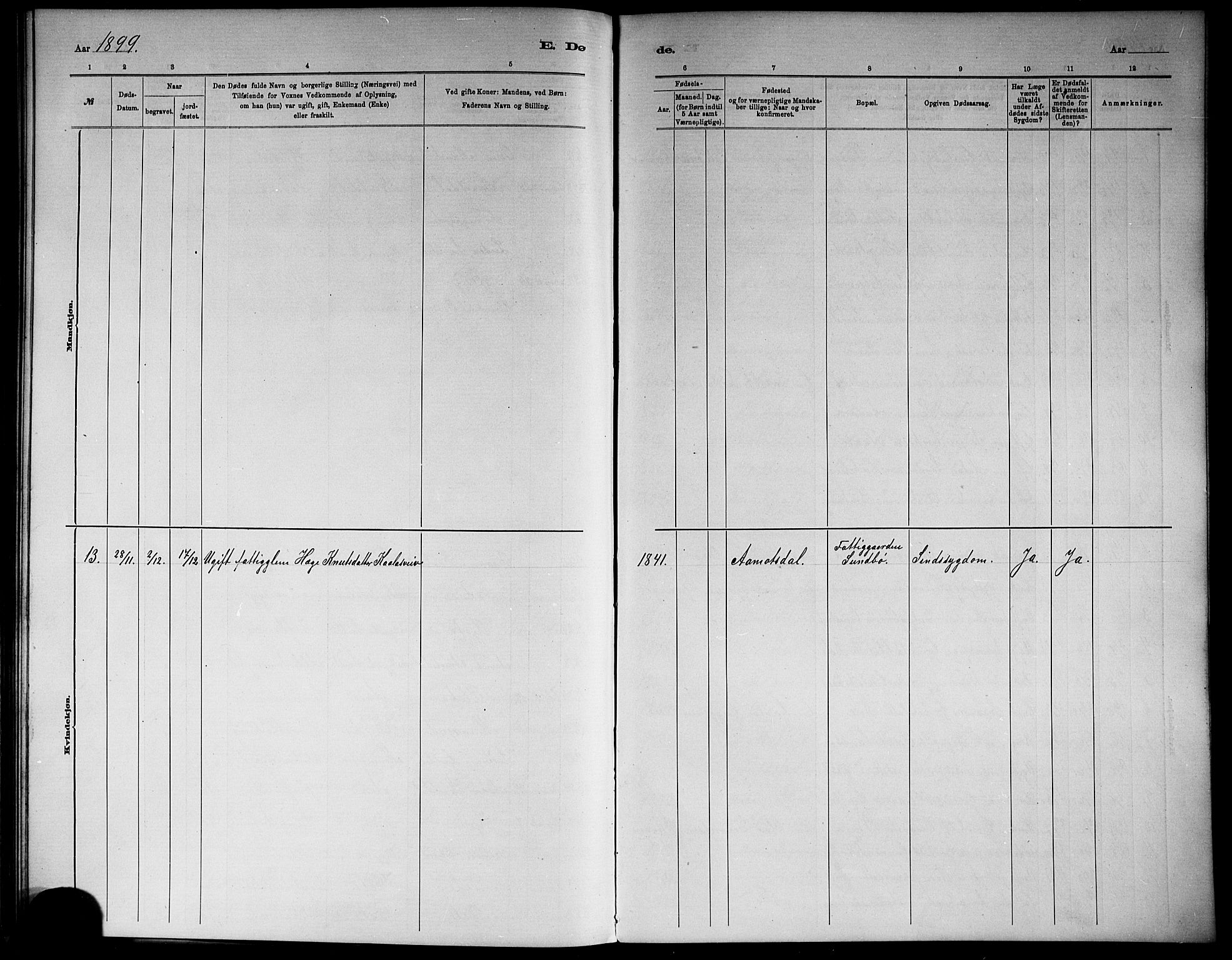 Seljord kirkebøker, AV/SAKO-A-20/G/Gb/L0004: Parish register (copy) no. II 4, 1885-1921