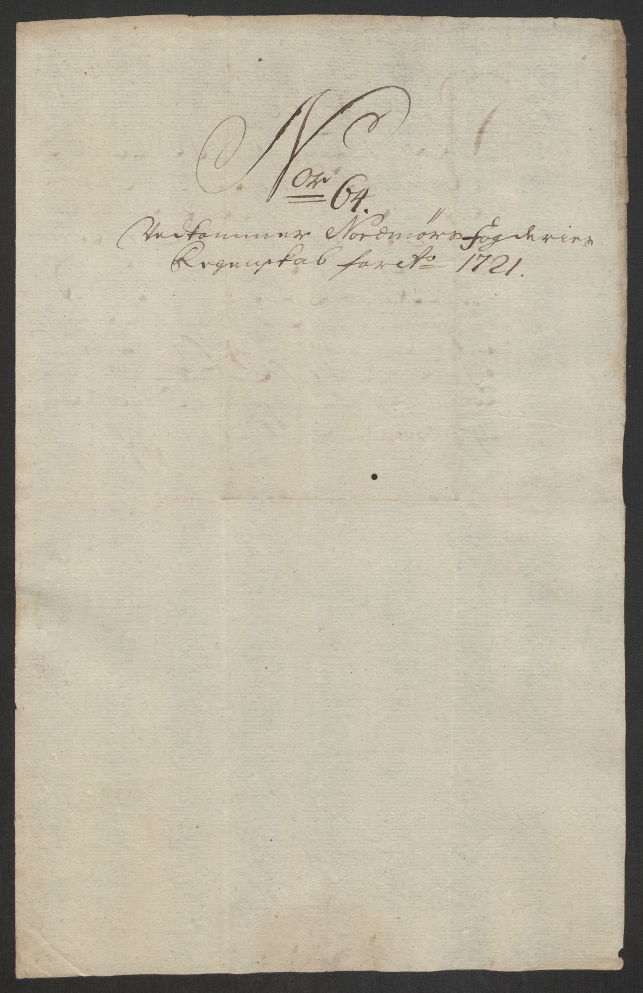 Rentekammeret inntil 1814, Reviderte regnskaper, Fogderegnskap, AV/RA-EA-4092/R56/L3754: Fogderegnskap Nordmøre, 1721, p. 369