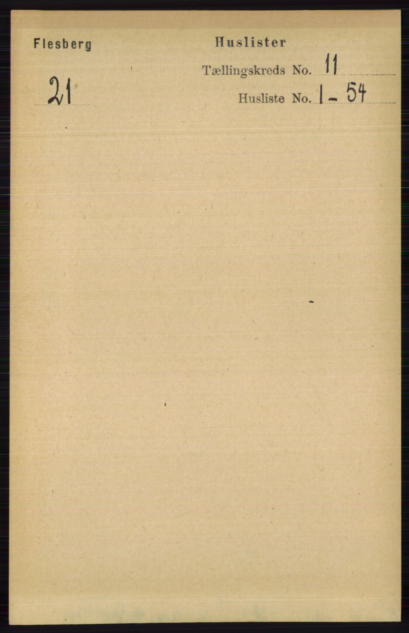 RA, 1891 census for 0631 Flesberg, 1891, p. 1718