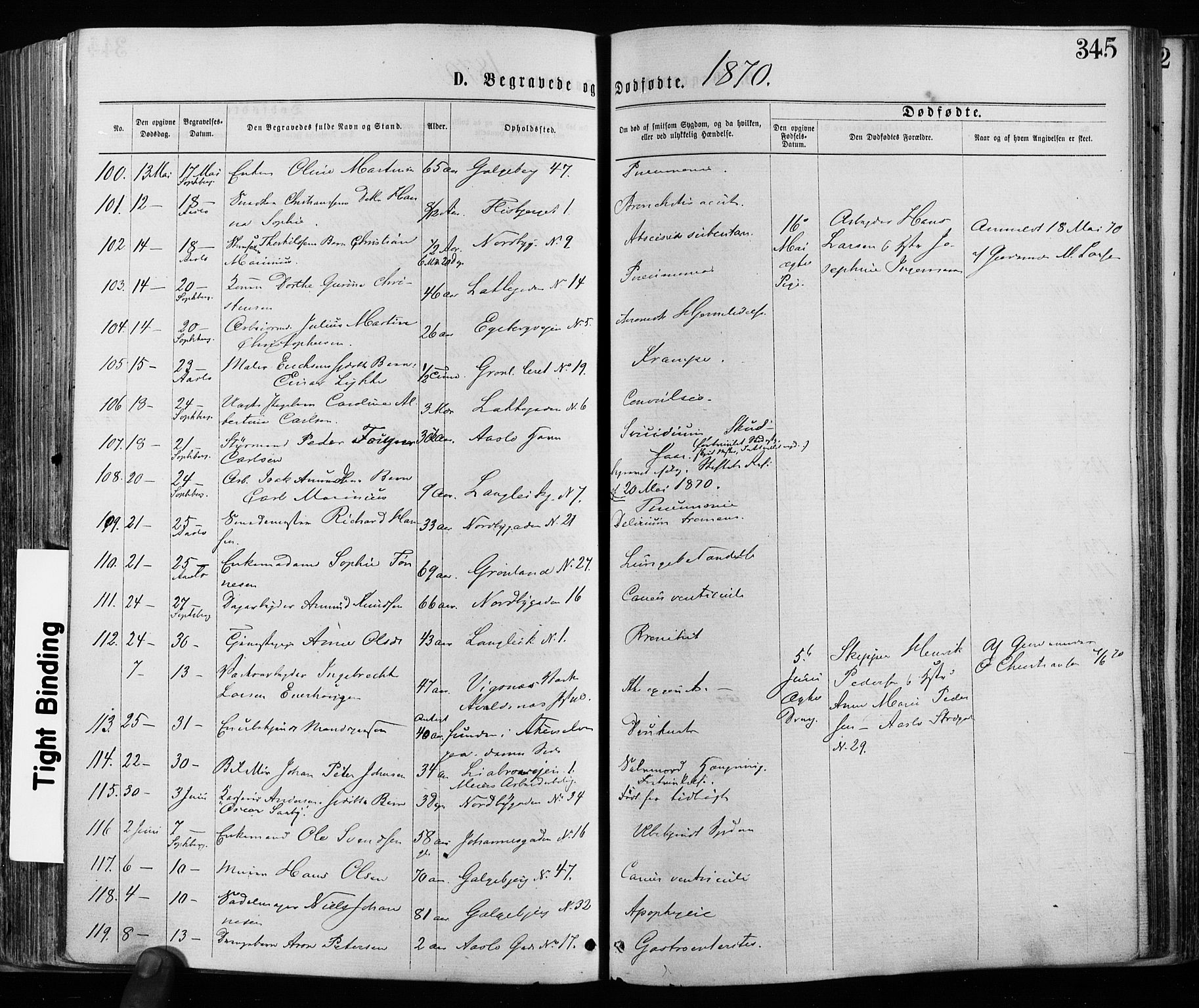 Grønland prestekontor Kirkebøker, SAO/A-10848/F/Fa/L0005: Parish register (official) no. 5, 1869-1880, p. 345
