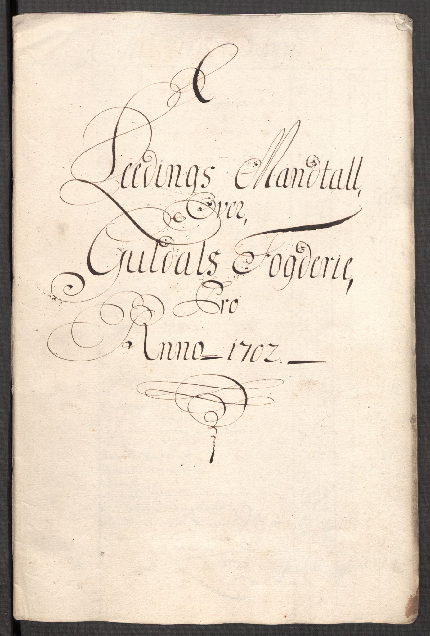 Rentekammeret inntil 1814, Reviderte regnskaper, Fogderegnskap, RA/EA-4092/R60/L3952: Fogderegnskap Orkdal og Gauldal, 1702, p. 319