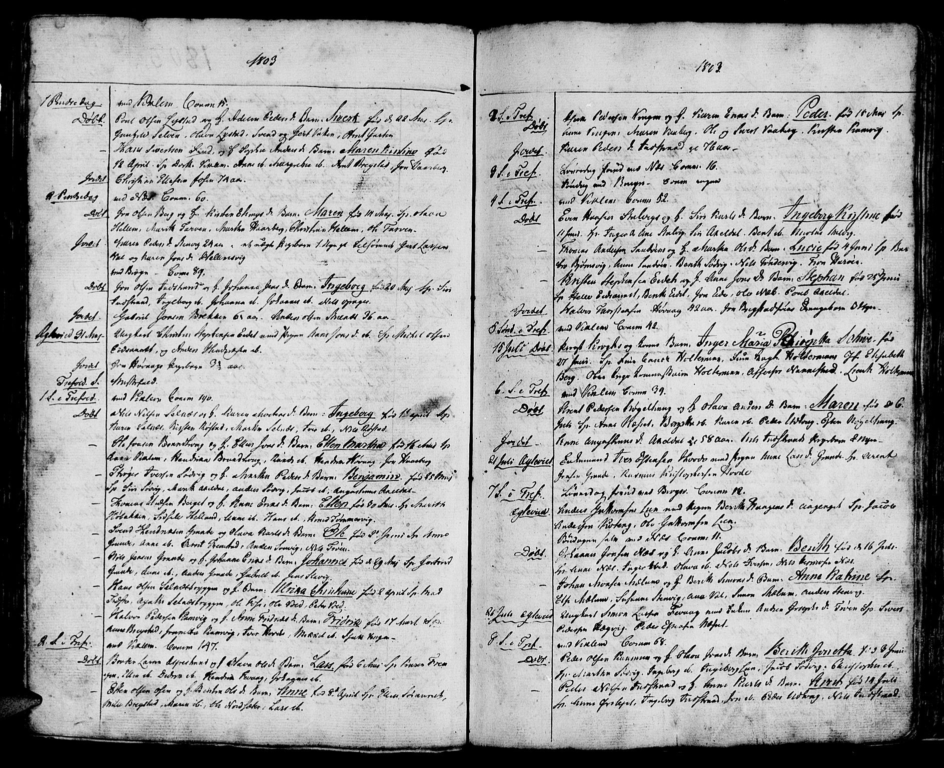 Ministerialprotokoller, klokkerbøker og fødselsregistre - Sør-Trøndelag, AV/SAT-A-1456/659/L0733: Parish register (official) no. 659A03, 1767-1818