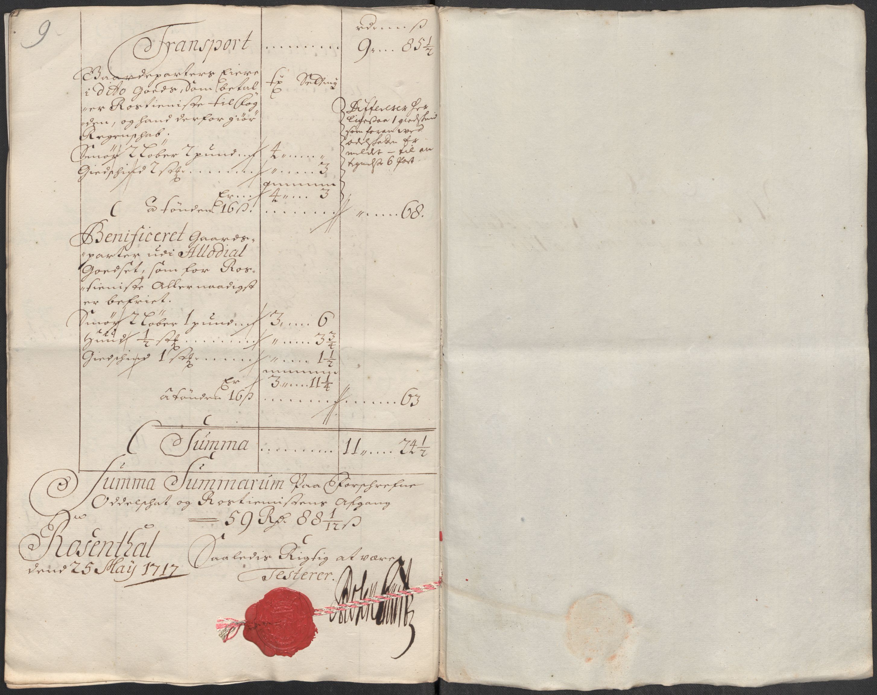 Rentekammeret inntil 1814, Reviderte regnskaper, Fogderegnskap, AV/RA-EA-4092/R49/L3139: Fogderegnskap Rosendal Baroni, 1715-1717, p. 171