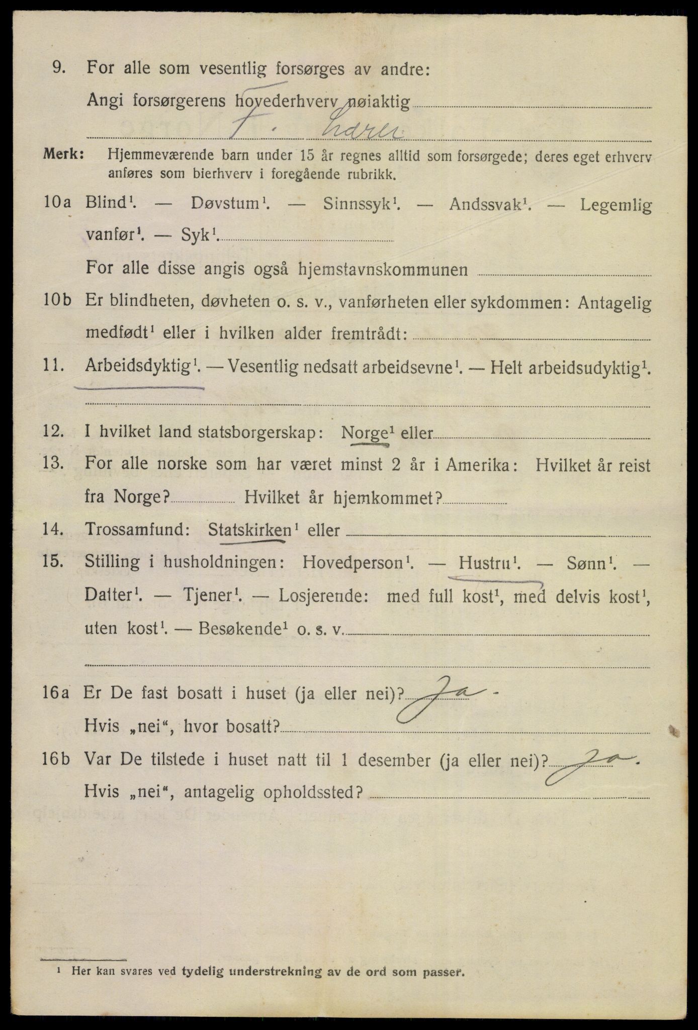 SAKO, 1920 census for Kongsberg, 1920, p. 14133