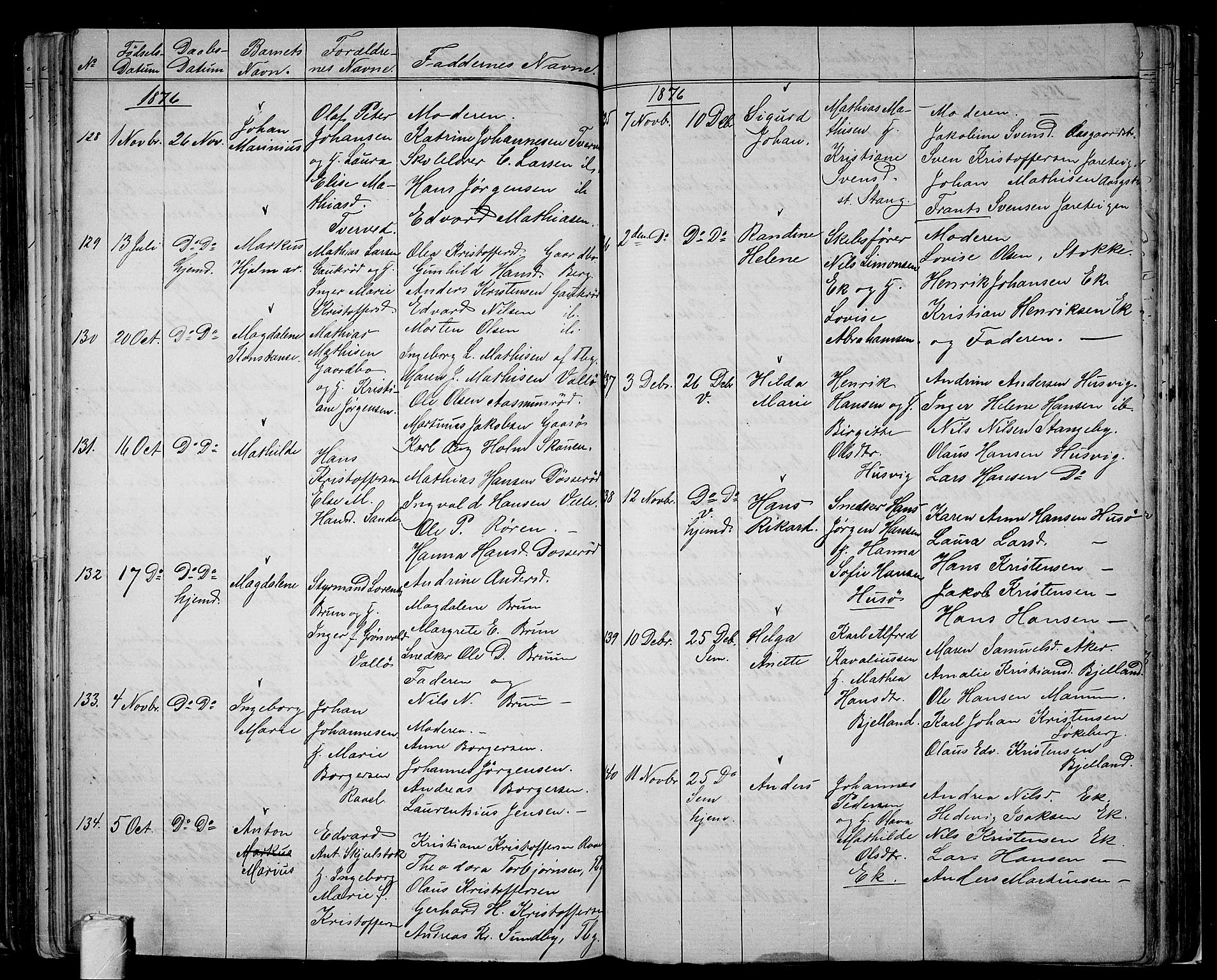 Sem kirkebøker, AV/SAKO-A-5/G/Ga/L0004: Parish register (copy) no. I 4, 1855-1877