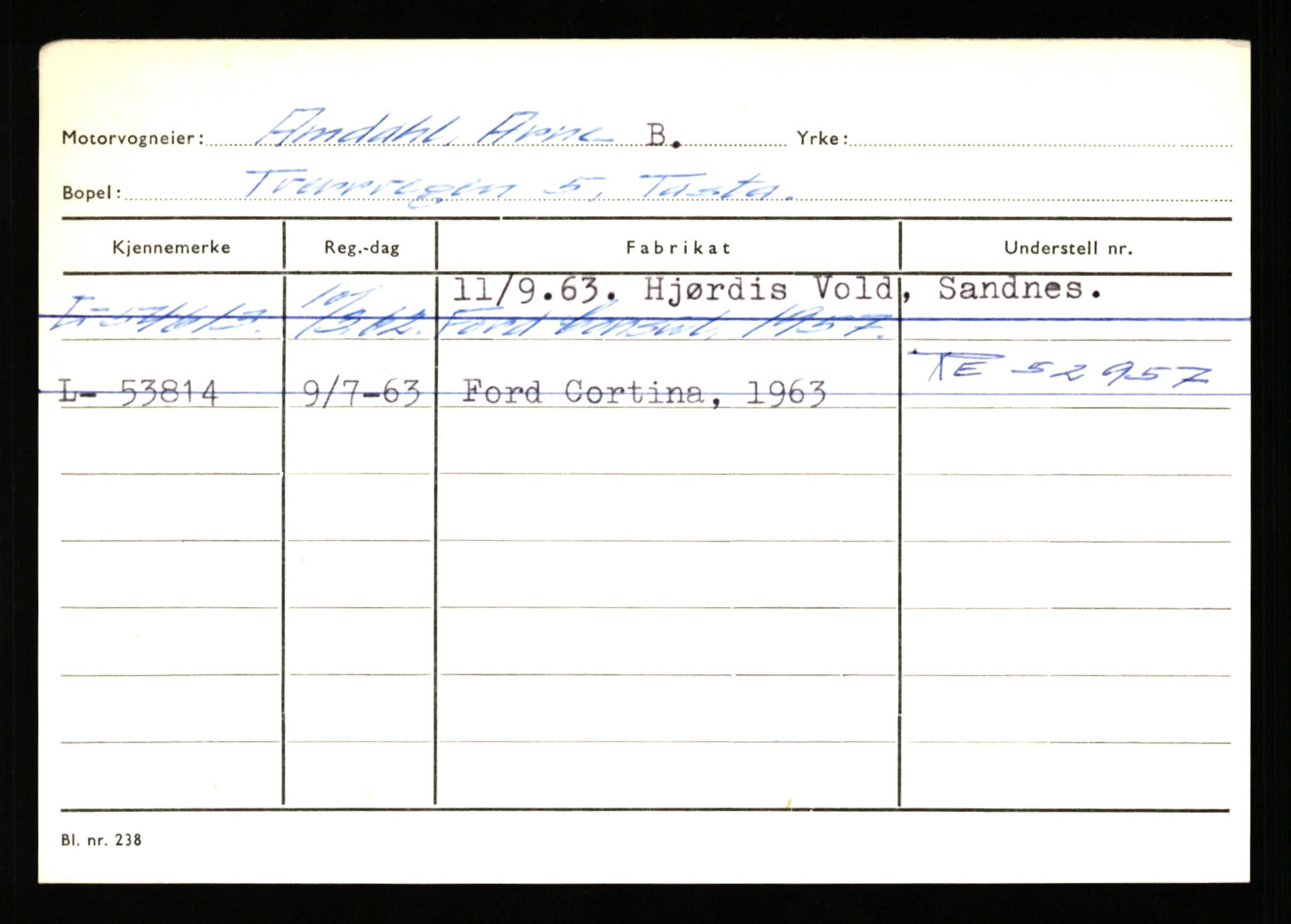 Stavanger trafikkstasjon, SAST/A-101942/0/H/L0001: Abarbanell - Askerud, 1930-1971, p. 667