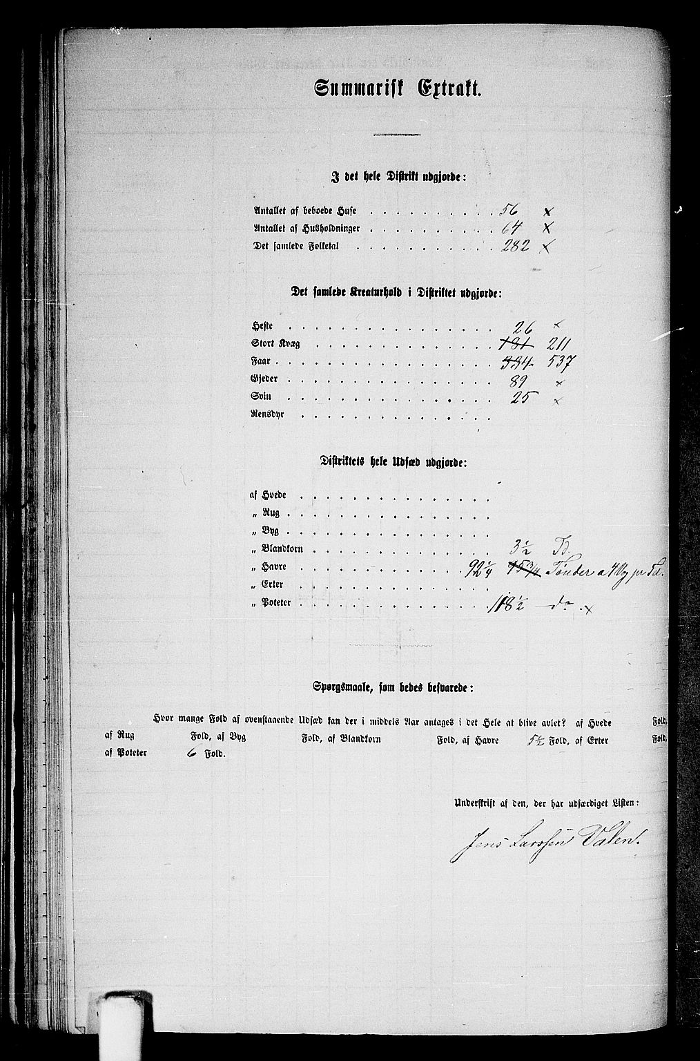 RA, 1865 census for Stord, 1865, p. 37