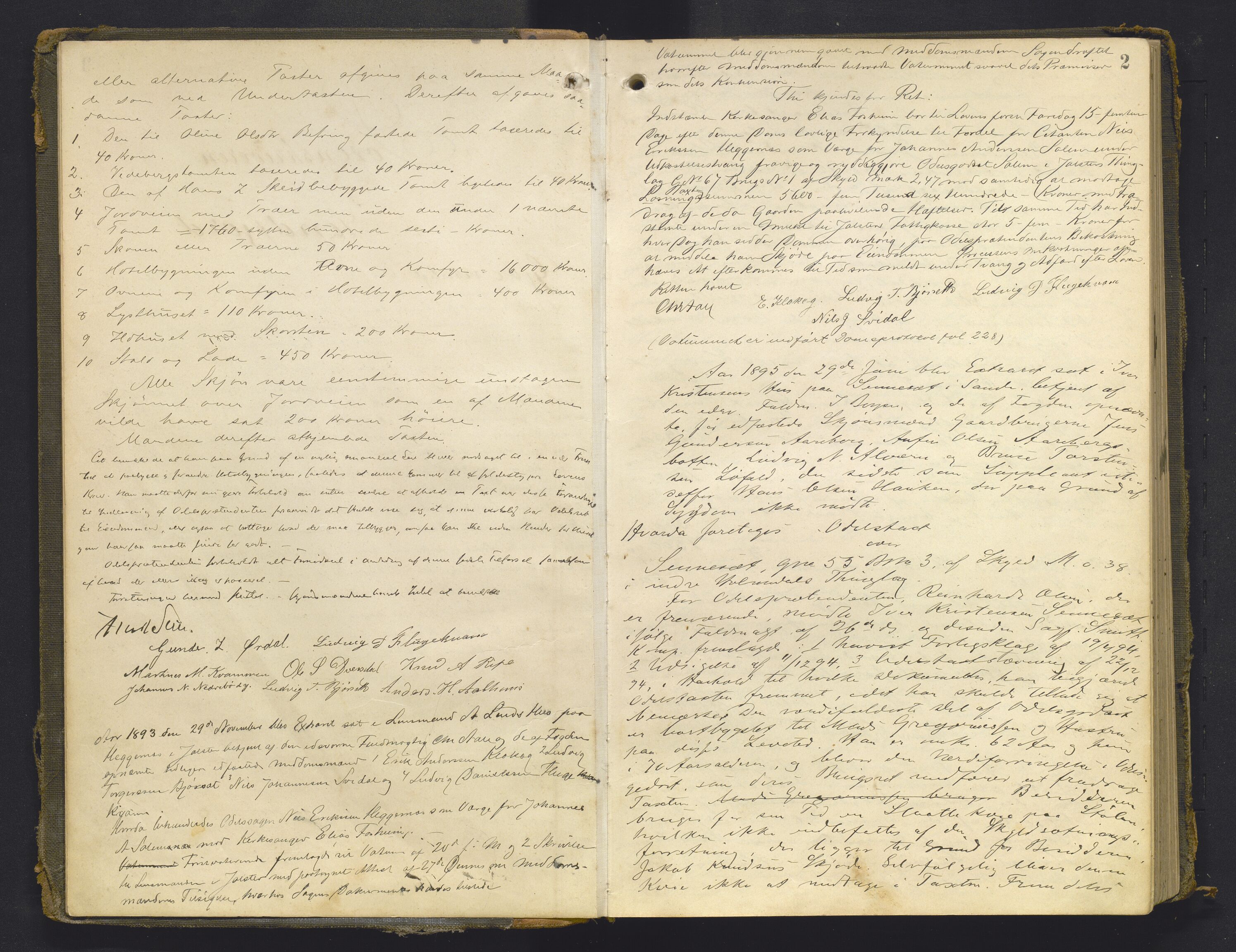 Sunnfjord tingrett, AV/SAB-A-3201/1/F/Fb/Fba/L0054: Ekstrarettsprotokoll, 1891-1908, p. 1b-2a