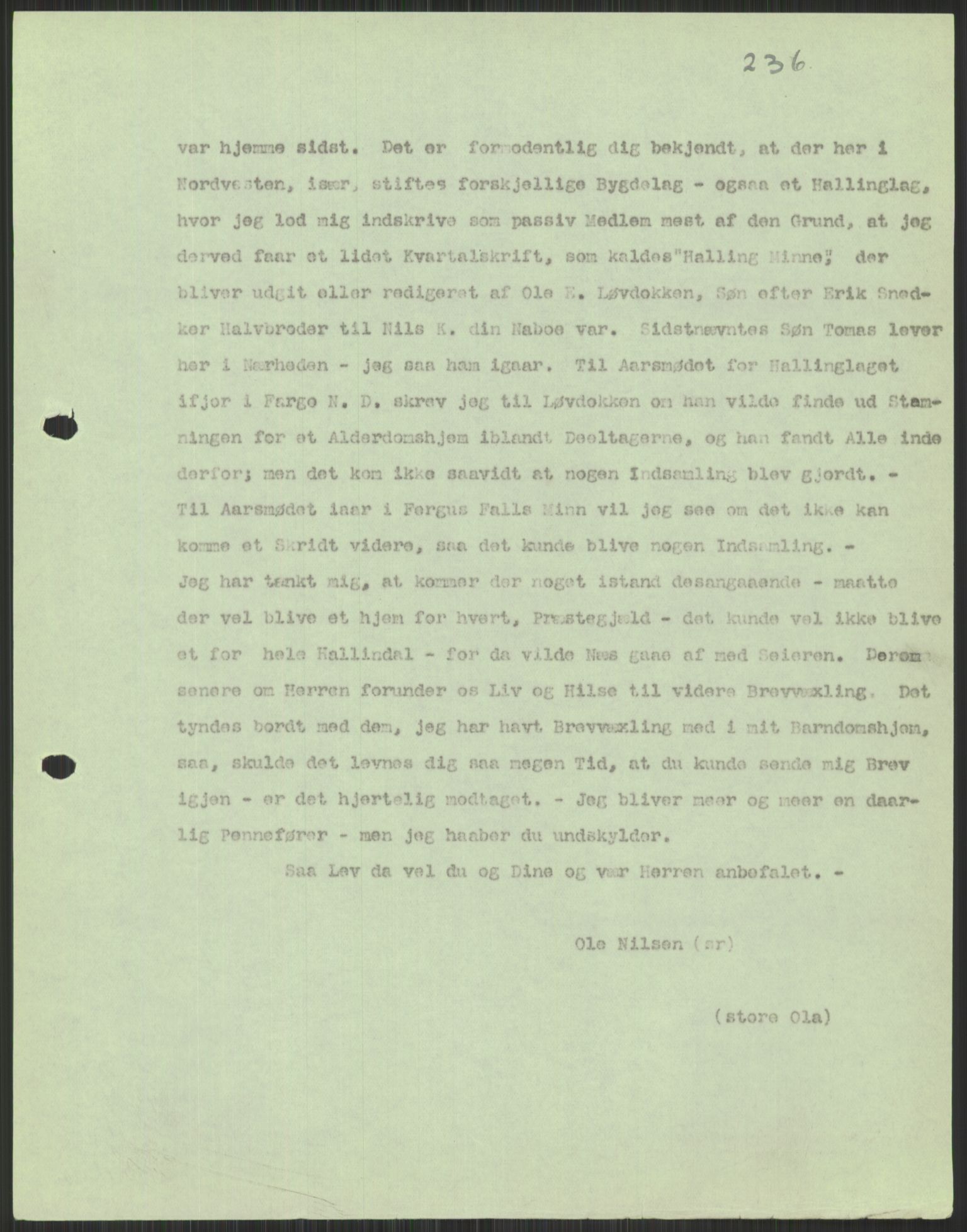 Samlinger til kildeutgivelse, Amerikabrevene, AV/RA-EA-4057/F/L0037: Arne Odd Johnsens amerikabrevsamling I, 1855-1900, p. 529