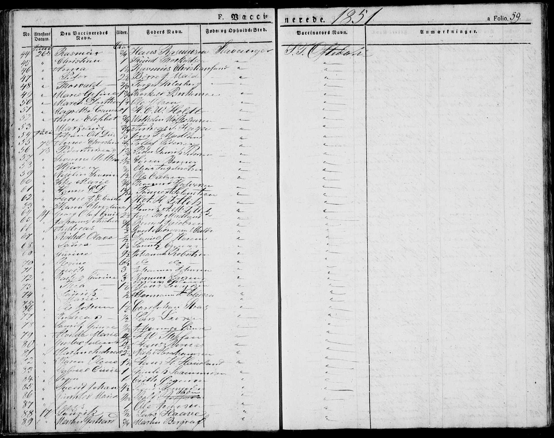 Domkirken sokneprestkontor, AV/SAST-A-101812/001/30/30BA/L0010: Parish register (official) no. A 10, 1821-1859, p. 59