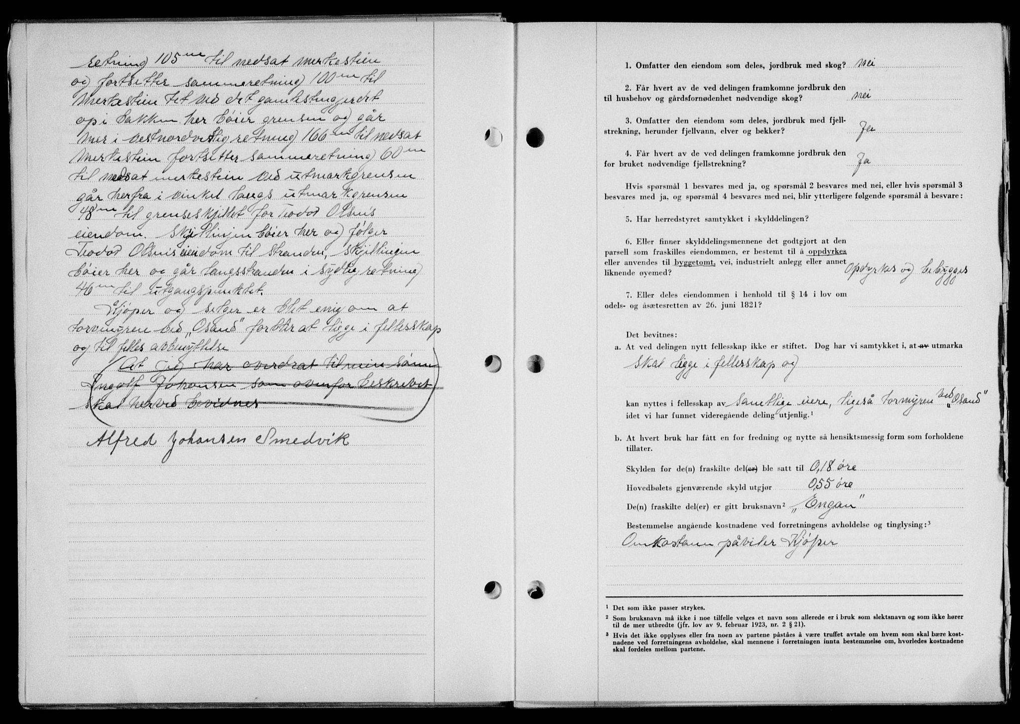 Lofoten sorenskriveri, SAT/A-0017/1/2/2C/L0018a: Mortgage book no. 18a, 1948-1948, Diary no: : 839/1948