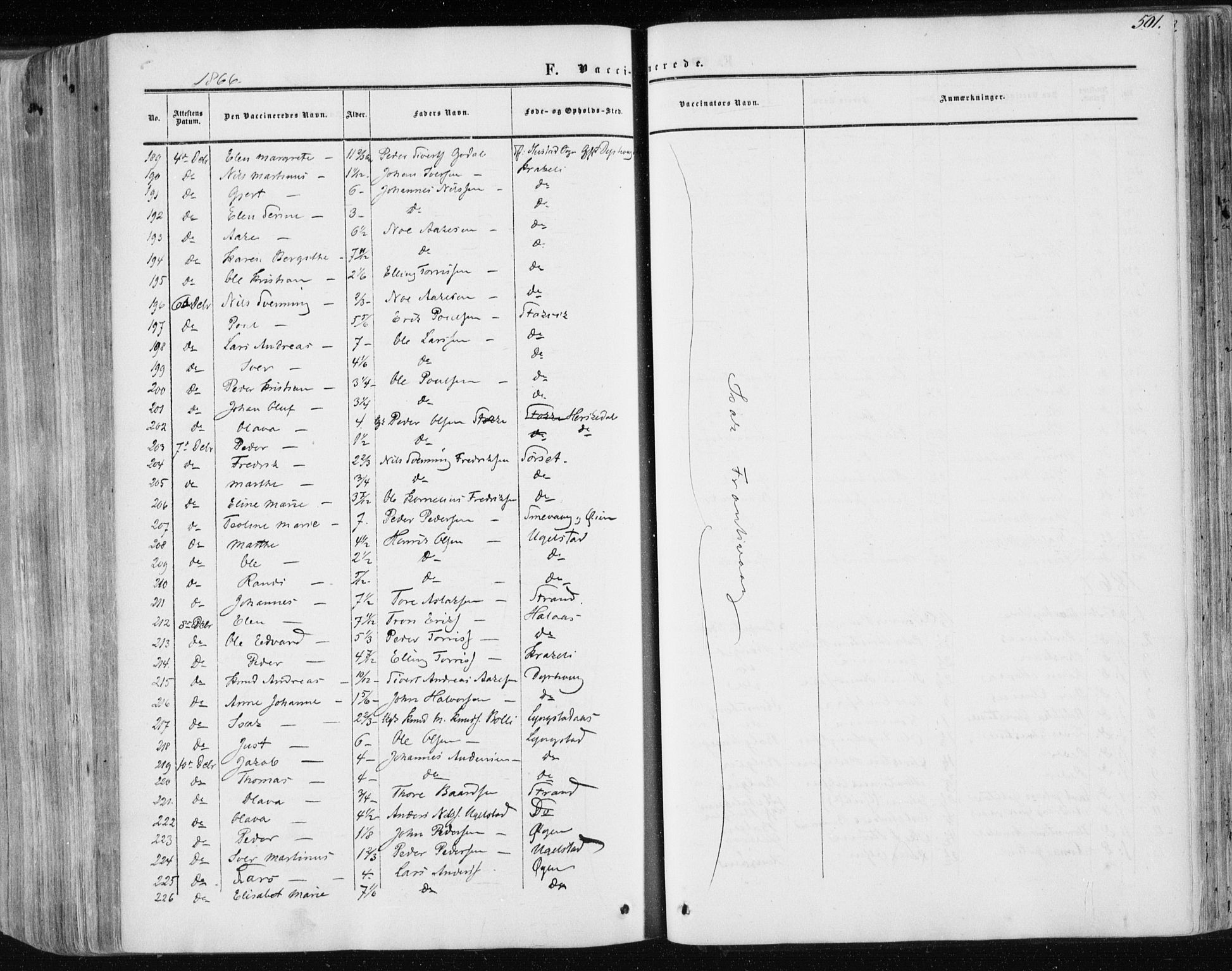 Ministerialprotokoller, klokkerbøker og fødselsregistre - Møre og Romsdal, AV/SAT-A-1454/568/L0804: Parish register (official) no. 568A11, 1854-1868, p. 501