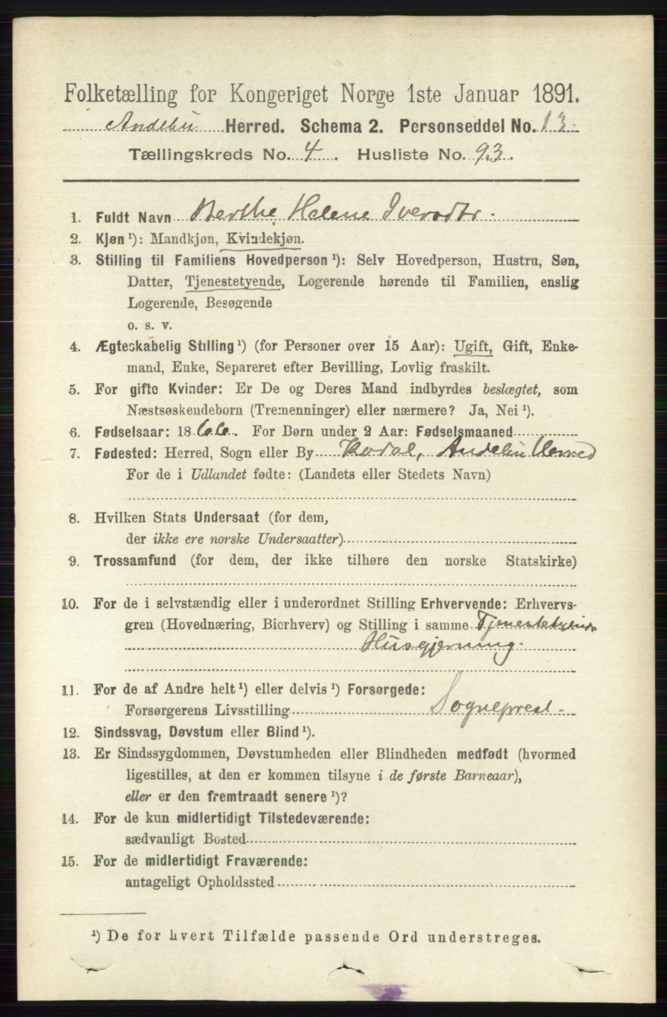 RA, 1891 census for 0719 Andebu, 1891, p. 2572