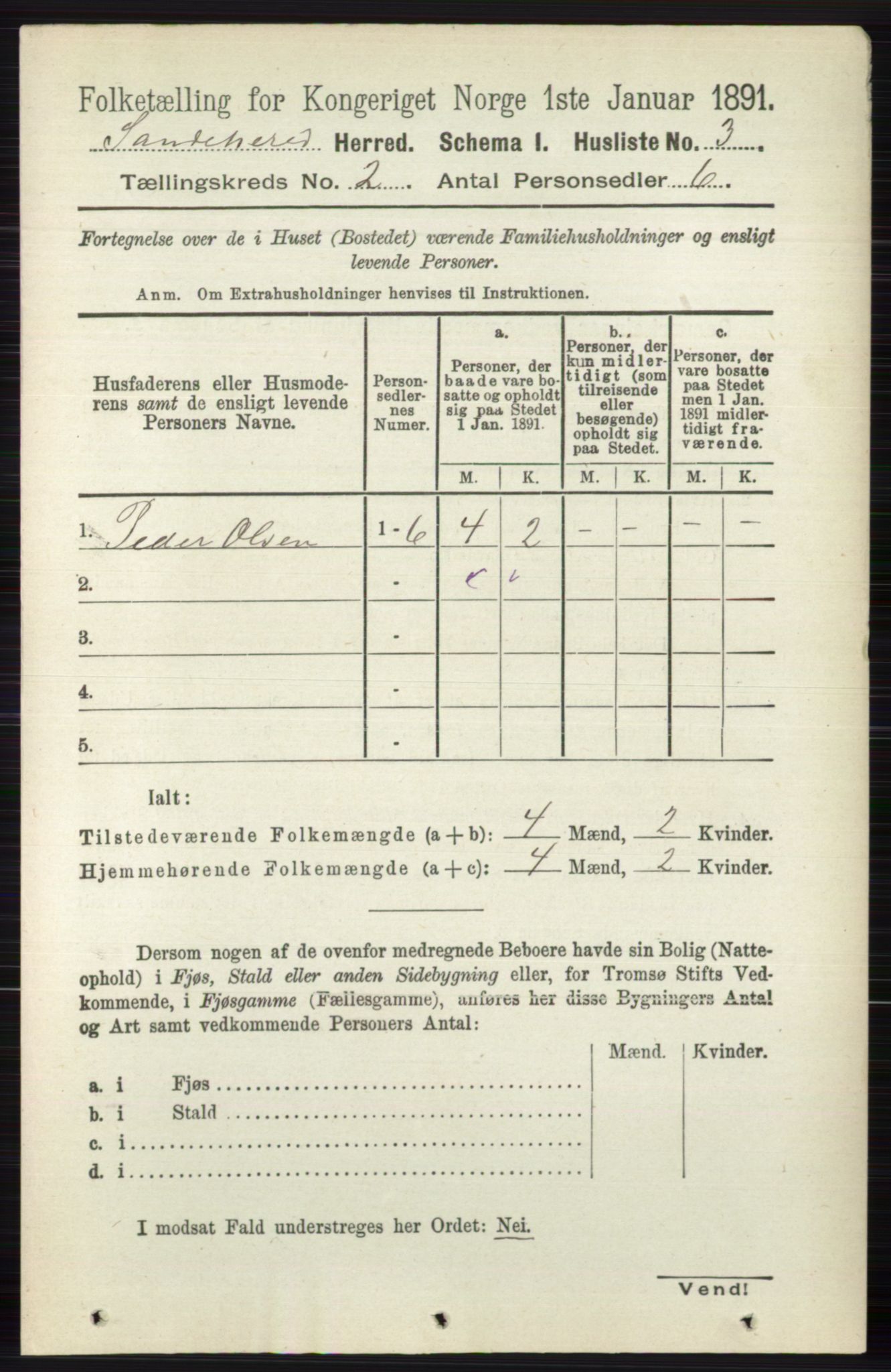 RA, 1891 census for 0724 Sandeherred, 1891, p. 867