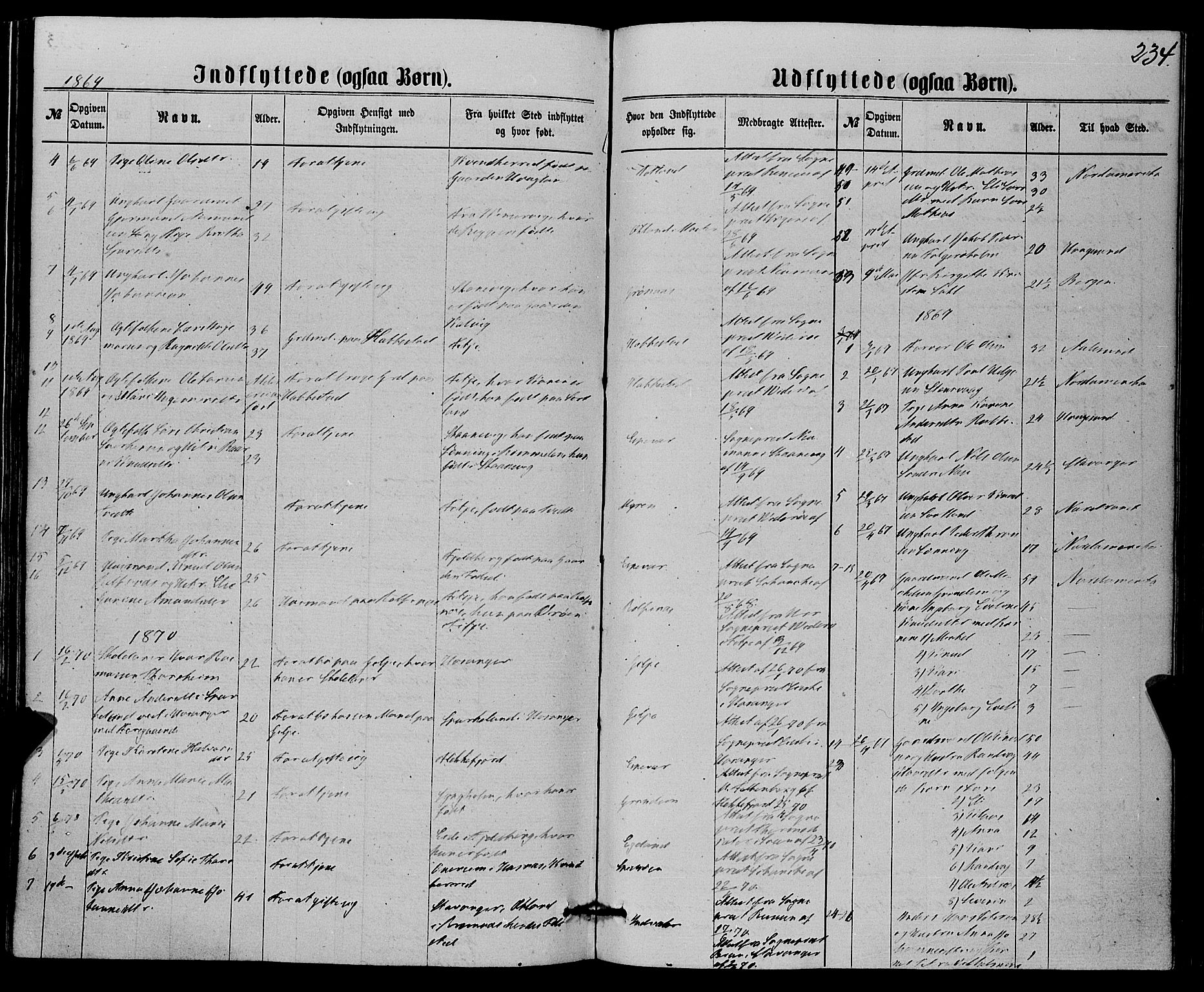 Finnås sokneprestembete, SAB/A-99925/H/Ha/Haa/Haaa/L0008: Parish register (official) no. A 8, 1863-1872, p. 234