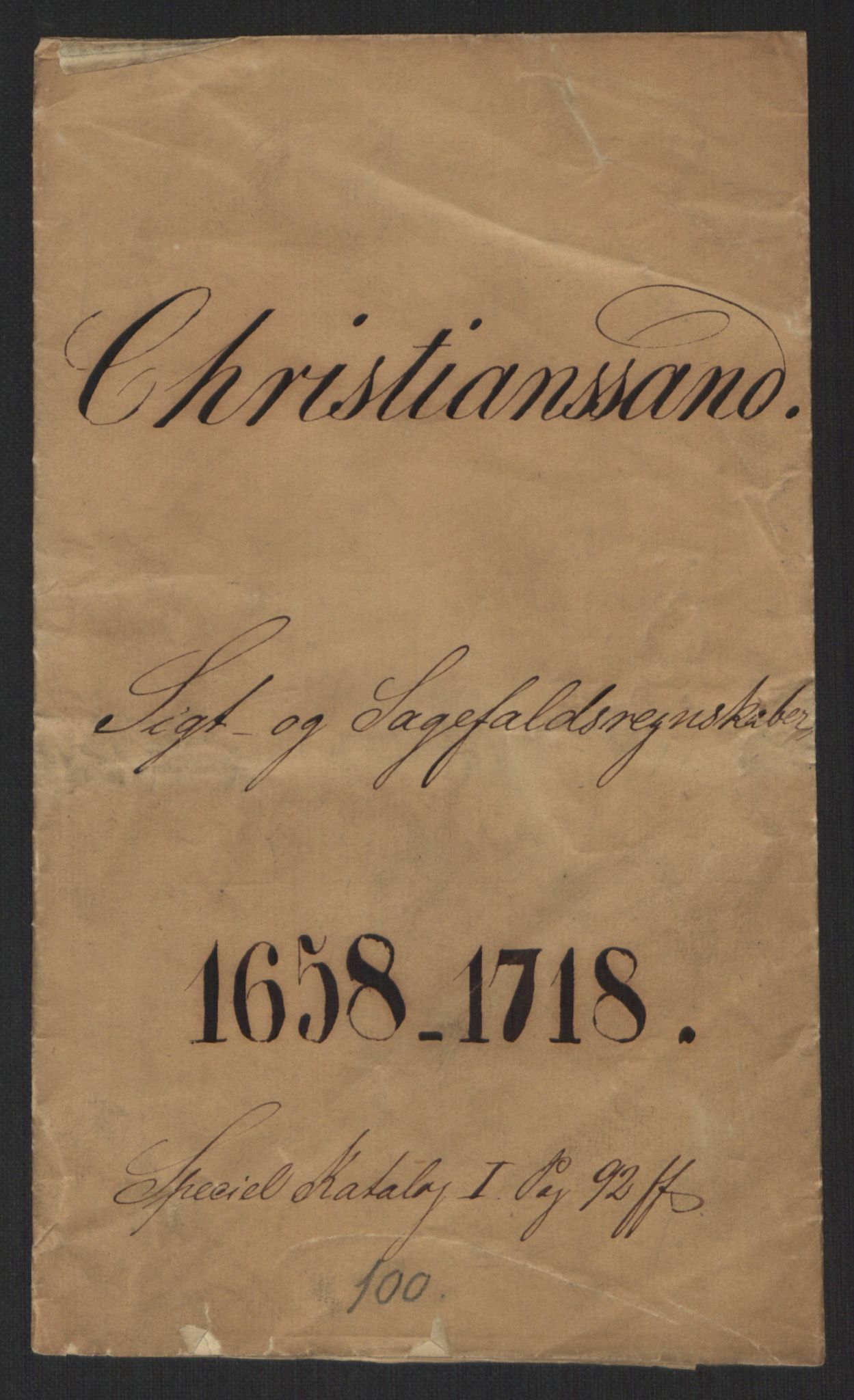 Rentekammeret inntil 1814, Reviderte regnskaper, Byregnskaper, RA/EA-4066/R/Rm/L0284: [M17] Sikt og sakefall, 1658-1680, p. 2