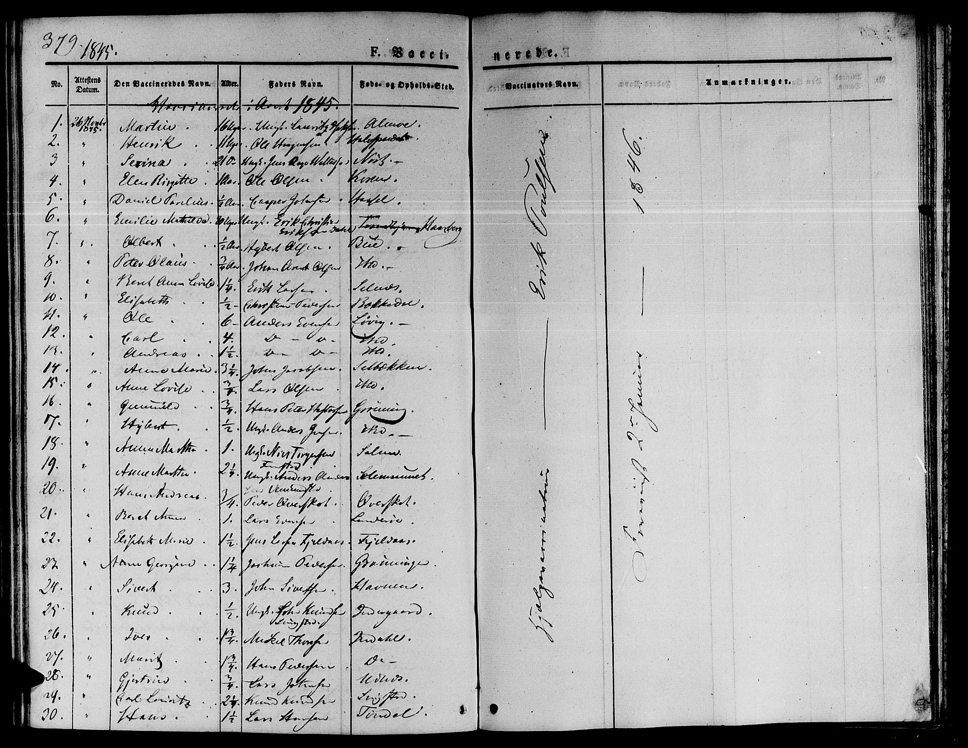 Ministerialprotokoller, klokkerbøker og fødselsregistre - Sør-Trøndelag, AV/SAT-A-1456/646/L0610: Parish register (official) no. 646A08, 1837-1847, p. 379