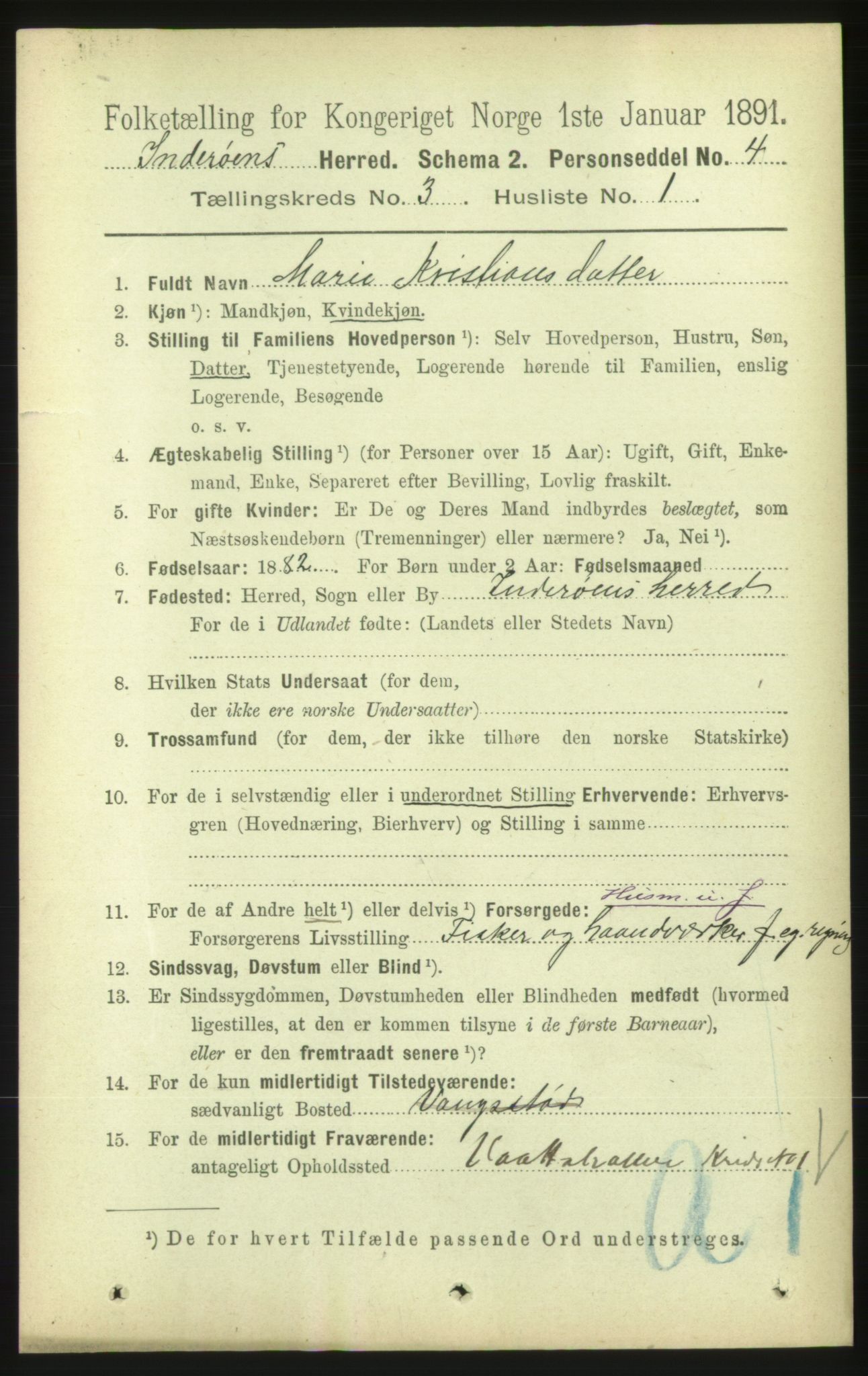 RA, 1891 census for 1729 Inderøy, 1891, p. 1922