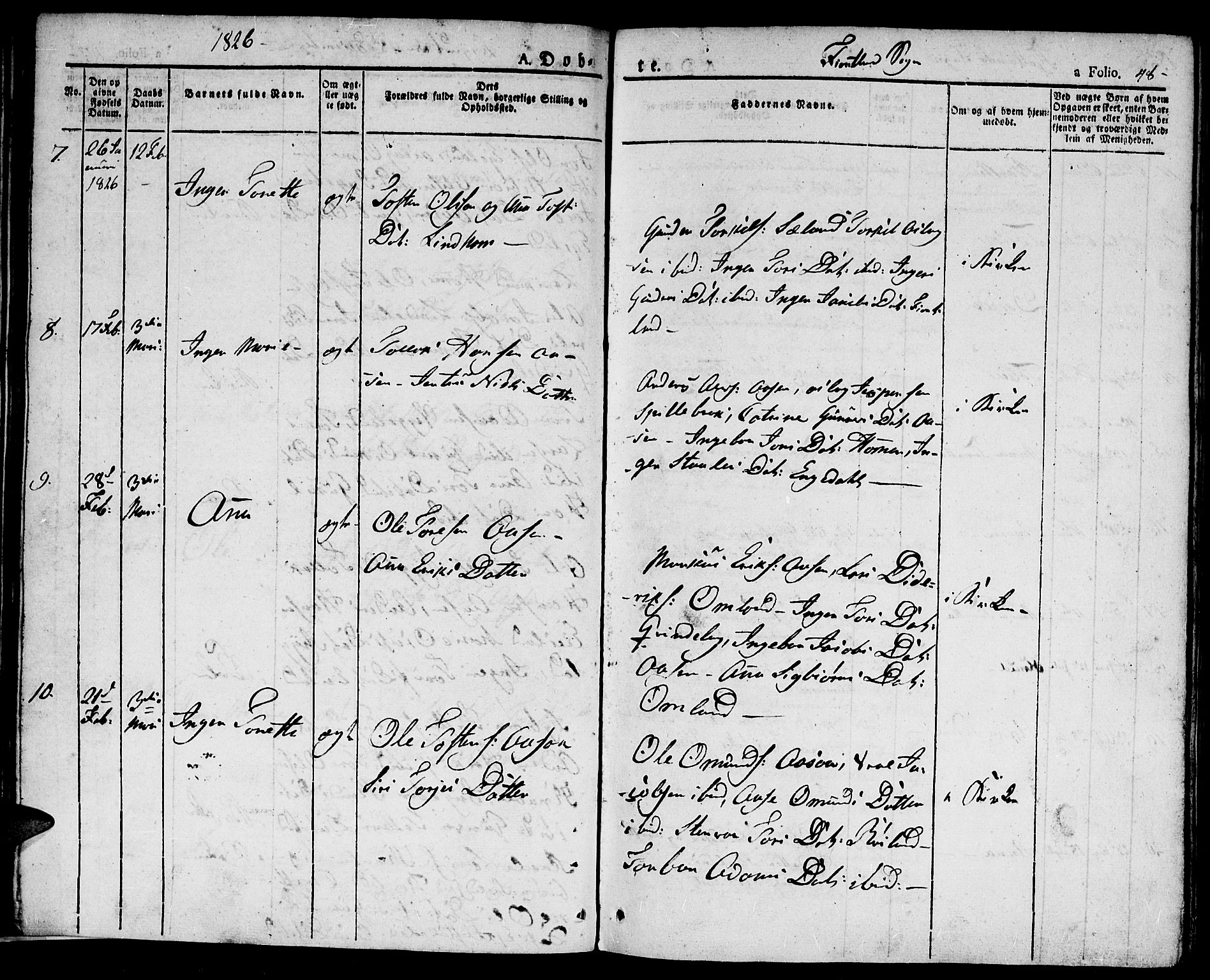 Hægebostad sokneprestkontor, SAK/1111-0024/F/Fa/Faa/L0003: Parish register (official) no. A 3 /2, 1825-1840, p. 48