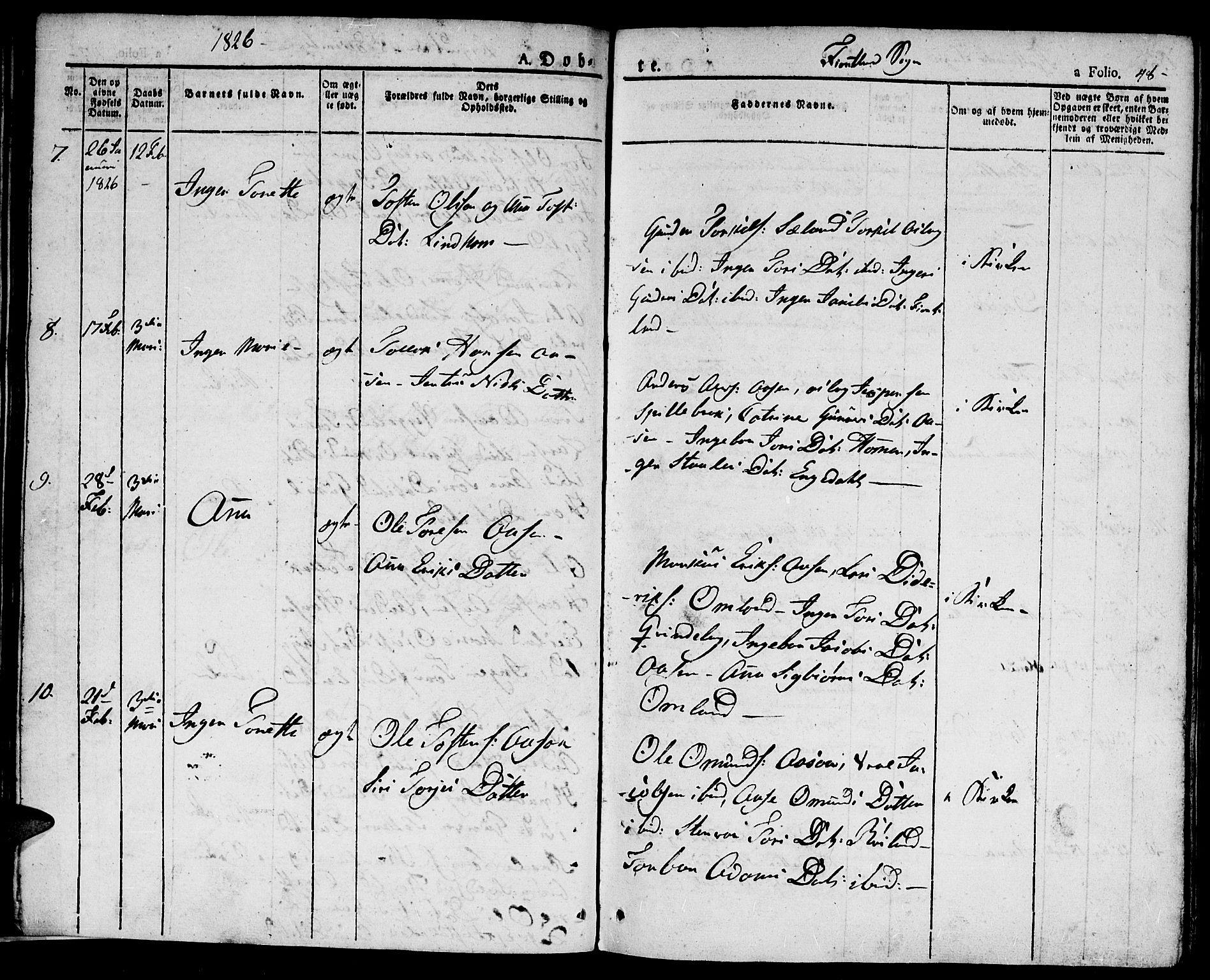Hægebostad sokneprestkontor, AV/SAK-1111-0024/F/Fa/Faa/L0003: Parish register (official) no. A 3 /2, 1825-1840, p. 48
