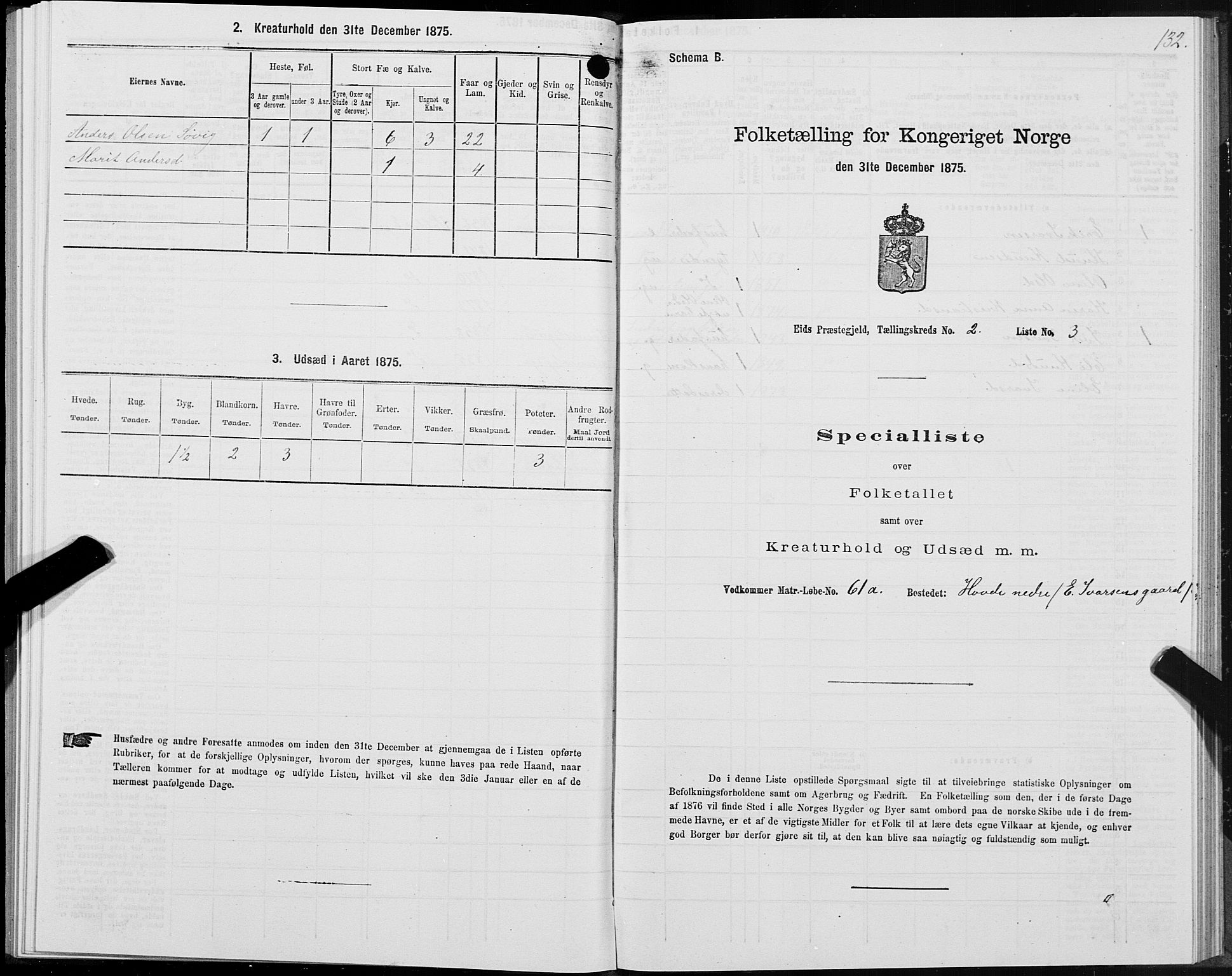 SAT, 1875 census for 1538P Eid, 1875, p. 1132