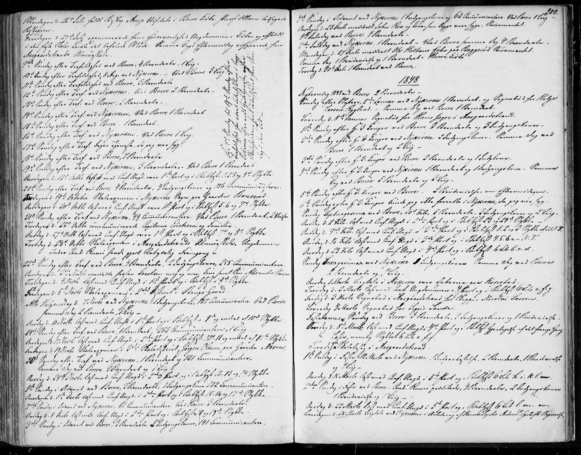 Borre kirkebøker, AV/SAKO-A-338/F/Fa/L0005: Parish register (official) no. I 5, 1845-1851, p. 200