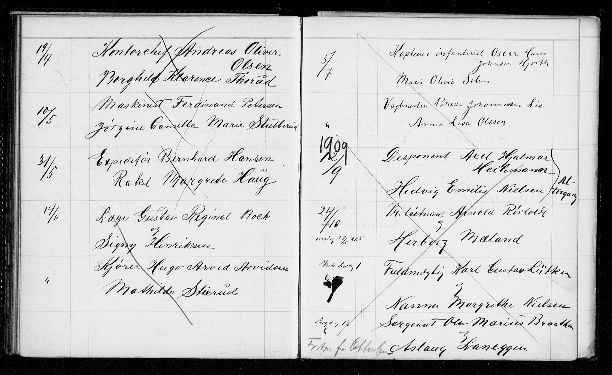 Garnisonsmenigheten Kirkebøker, AV/SAO-A-10846/H/Hb/L0001: Banns register no. II 1, 1865-1911