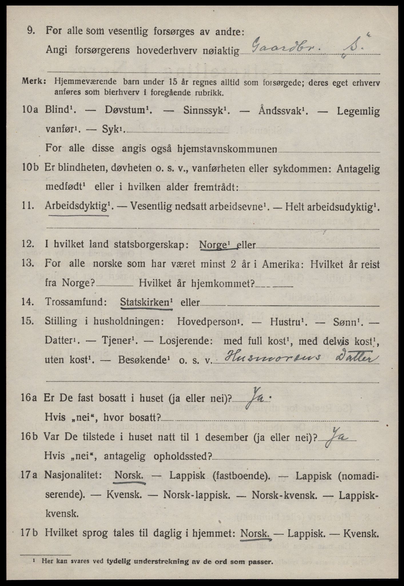 SAT, 1920 census for Støren, 1920, p. 1437