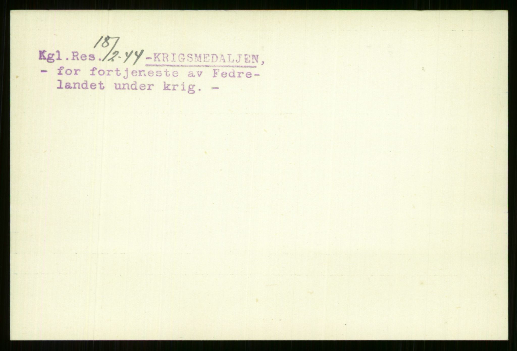 Direktoratet for sjømenn, AV/RA-S-3545/G/Gi/L0005: Alfabetisk ordnet kartotek over krigsdekorasjoner tildelt nordmenn under krigen, Ekeberg - Hendriksen, 1940-1945, p. 38