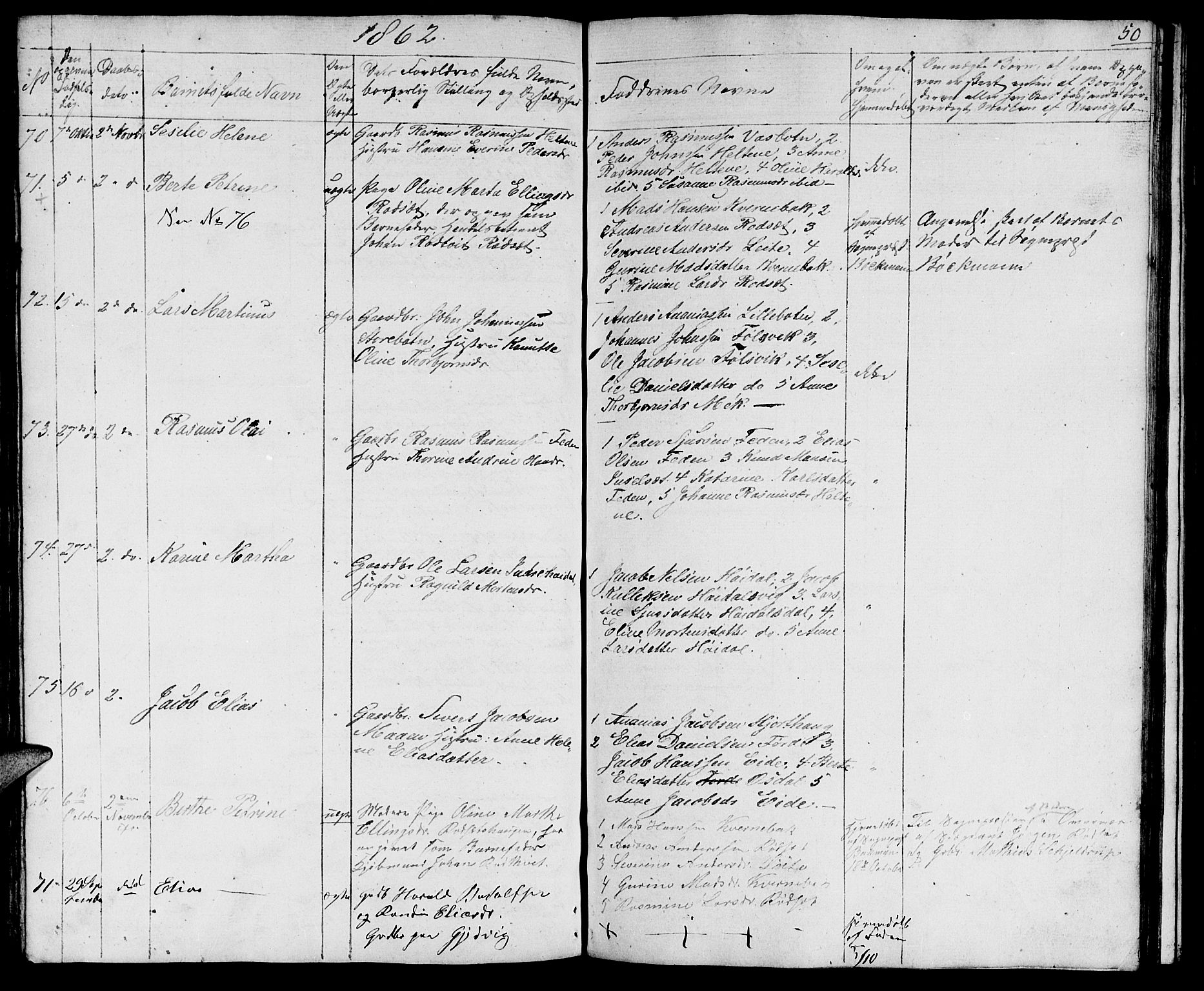 Ministerialprotokoller, klokkerbøker og fødselsregistre - Møre og Romsdal, AV/SAT-A-1454/511/L0156: Parish register (copy) no. 511C02, 1855-1863, p. 50