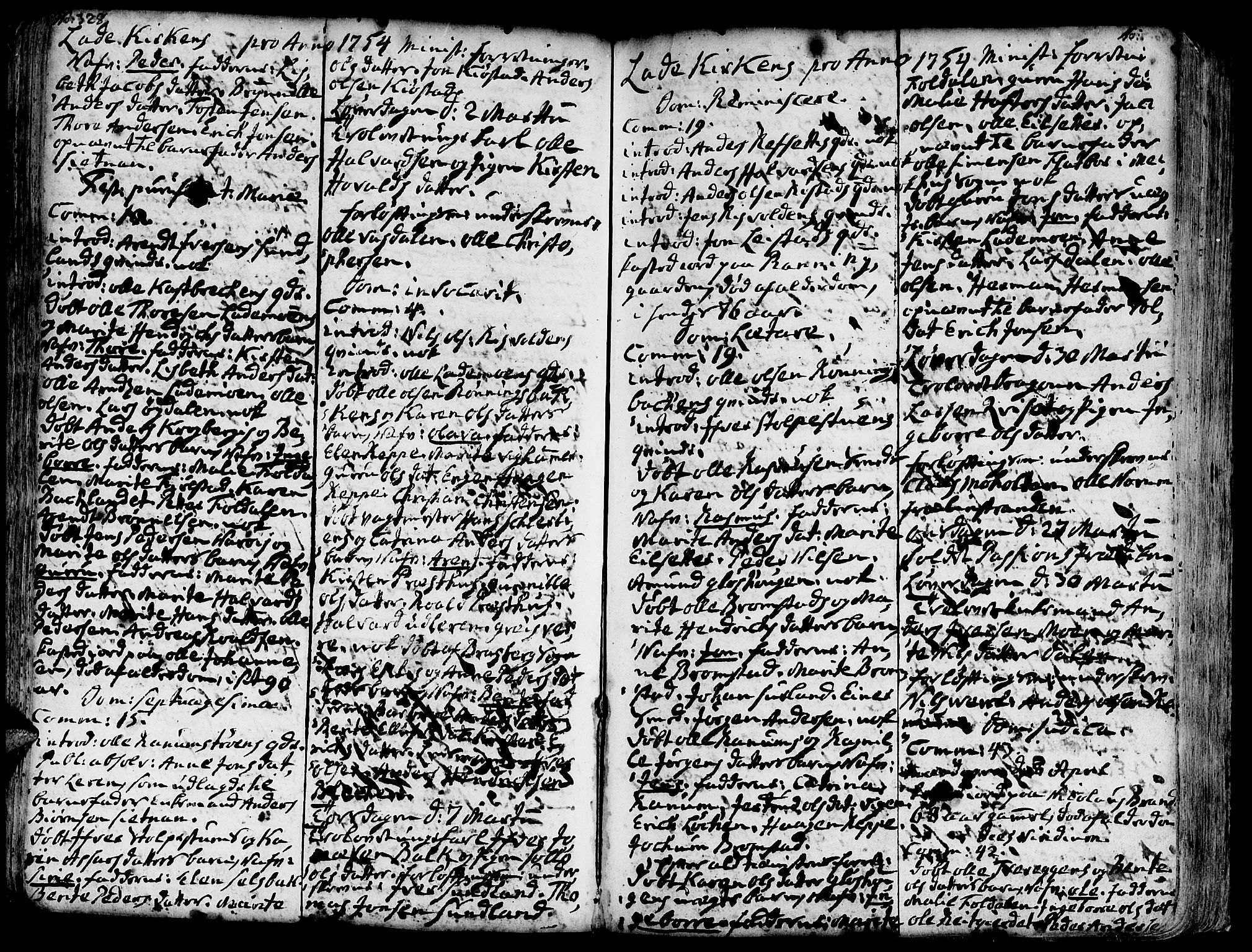 Ministerialprotokoller, klokkerbøker og fødselsregistre - Sør-Trøndelag, SAT/A-1456/606/L0275: Parish register (official) no. 606A01 /1, 1727-1780, p. 328-329