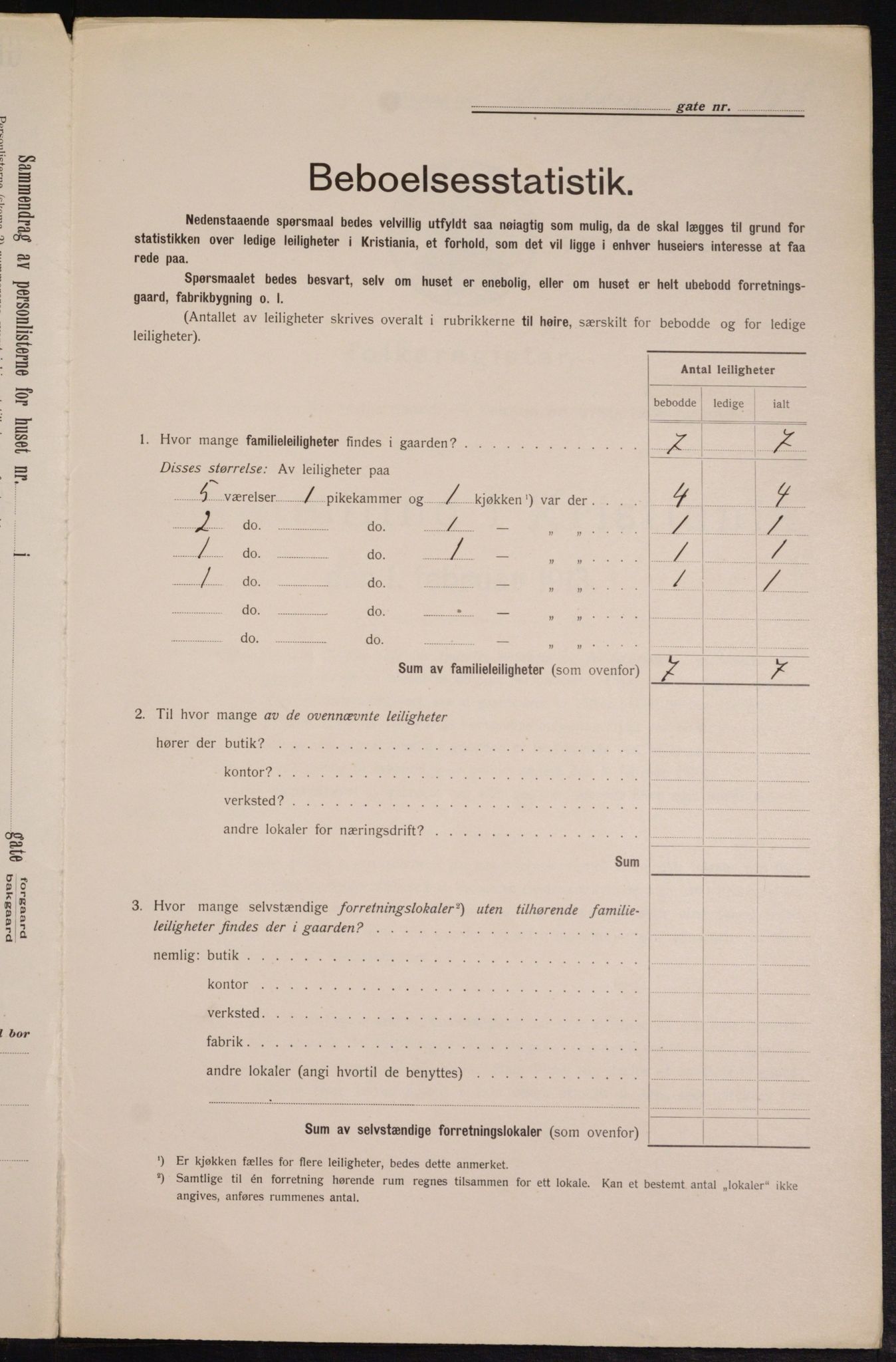 OBA, Municipal Census 1913 for Kristiania, 1913, p. 101619