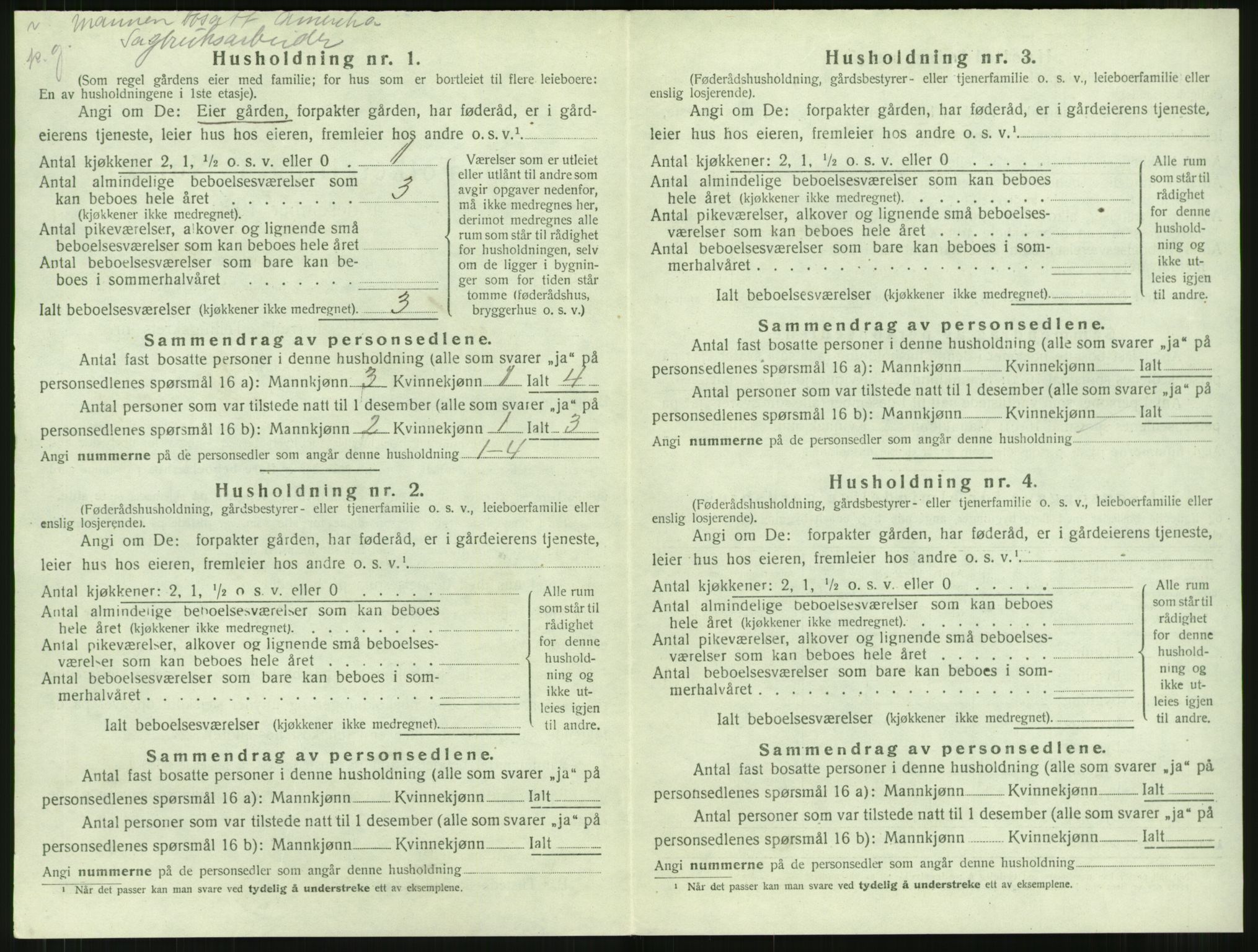SAT, 1920 census for Aure, 1920, p. 505