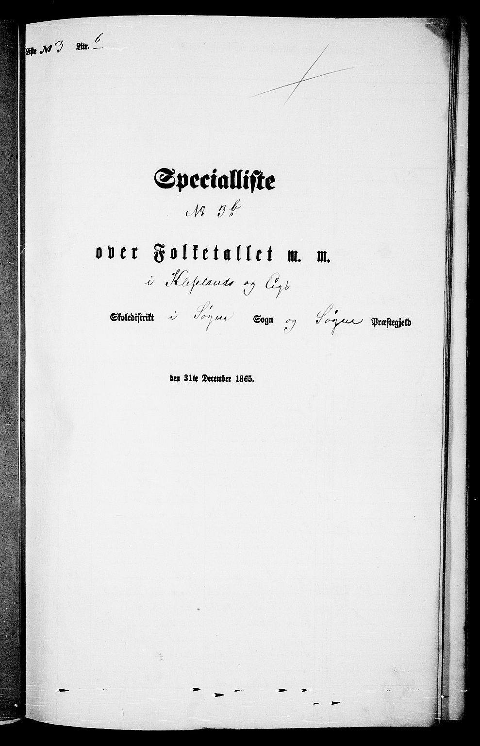 RA, 1865 census for Søgne, 1865, p. 72