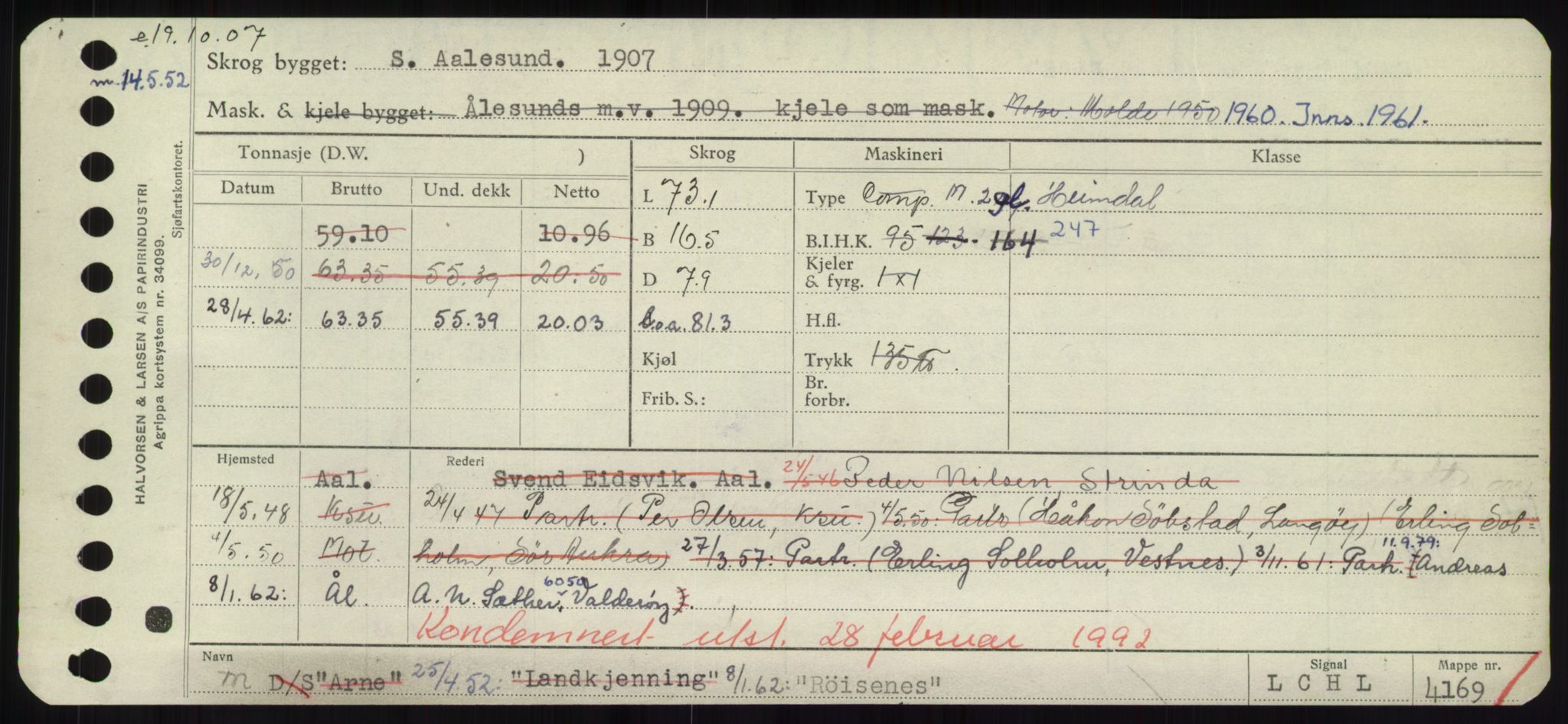 Sjøfartsdirektoratet med forløpere, Skipsmålingen, RA/S-1627/H/Hd/L0031: Fartøy, Rju-Sam, p. 453