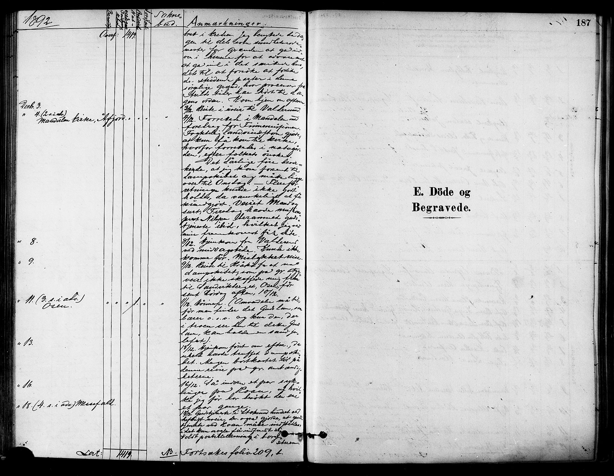 Ministerialprotokoller, klokkerbøker og fødselsregistre - Sør-Trøndelag, AV/SAT-A-1456/657/L0707: Parish register (official) no. 657A08, 1879-1893, p. 187