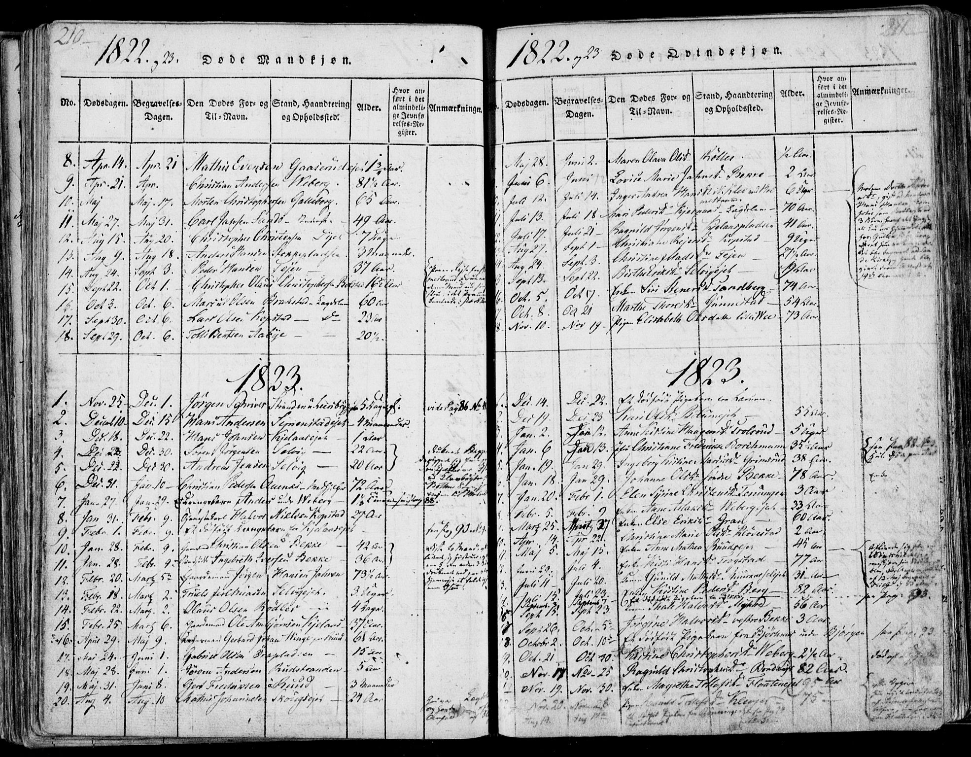 Sande Kirkebøker, SAKO/A-53/F/Fa/L0003: Parish register (official) no. 3, 1814-1847, p. 210-211