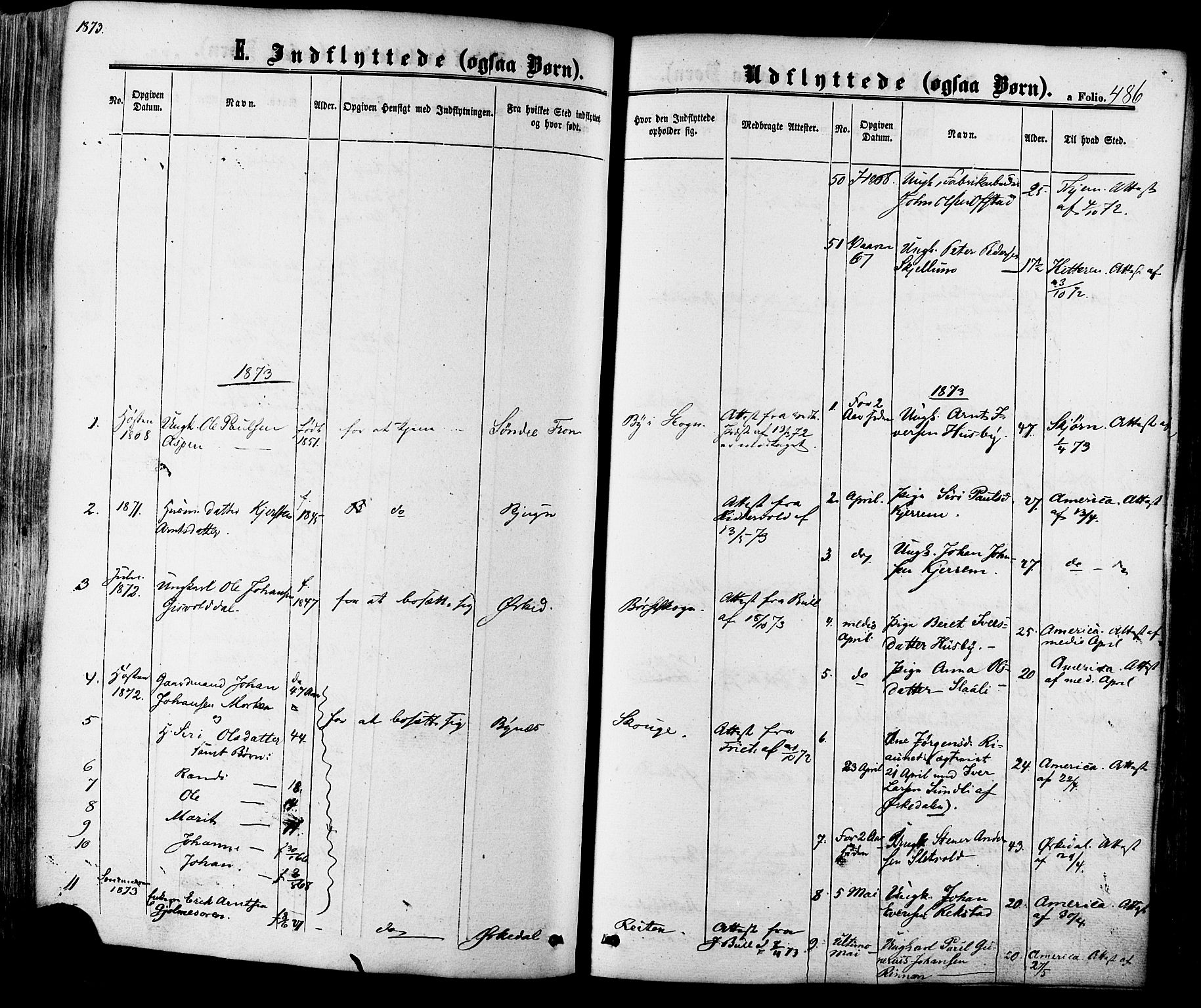 Ministerialprotokoller, klokkerbøker og fødselsregistre - Sør-Trøndelag, SAT/A-1456/665/L0772: Parish register (official) no. 665A07, 1856-1878, p. 486