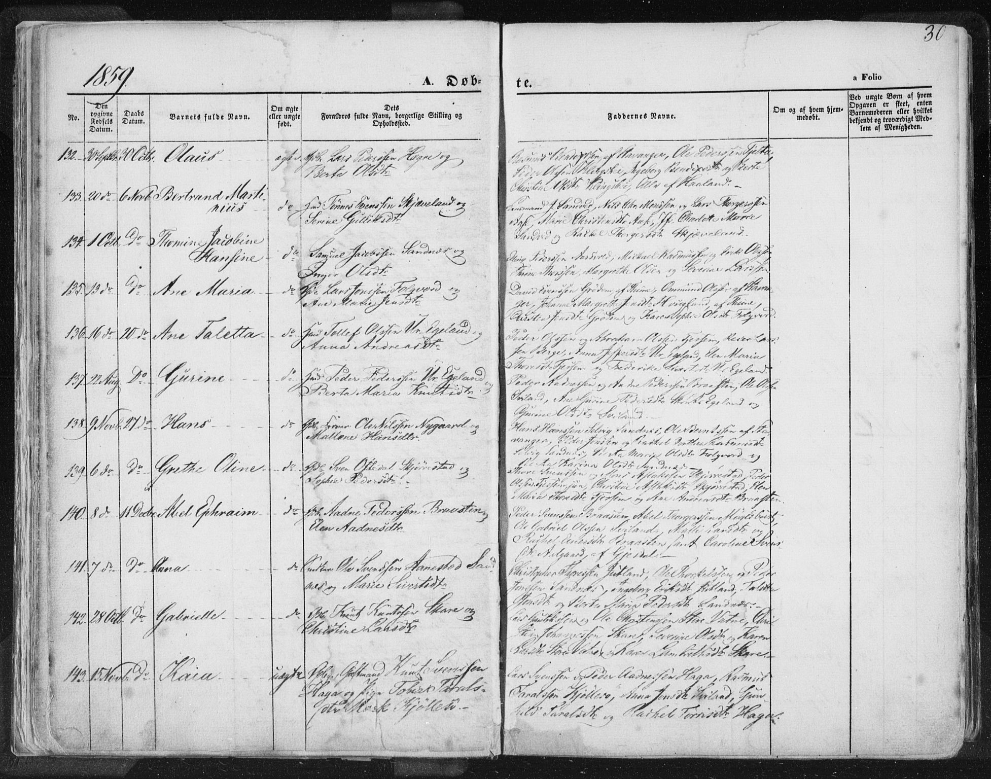 Høyland sokneprestkontor, AV/SAST-A-101799/001/30BA/L0010: Parish register (official) no. A 9.1, 1857-1877, p. 30