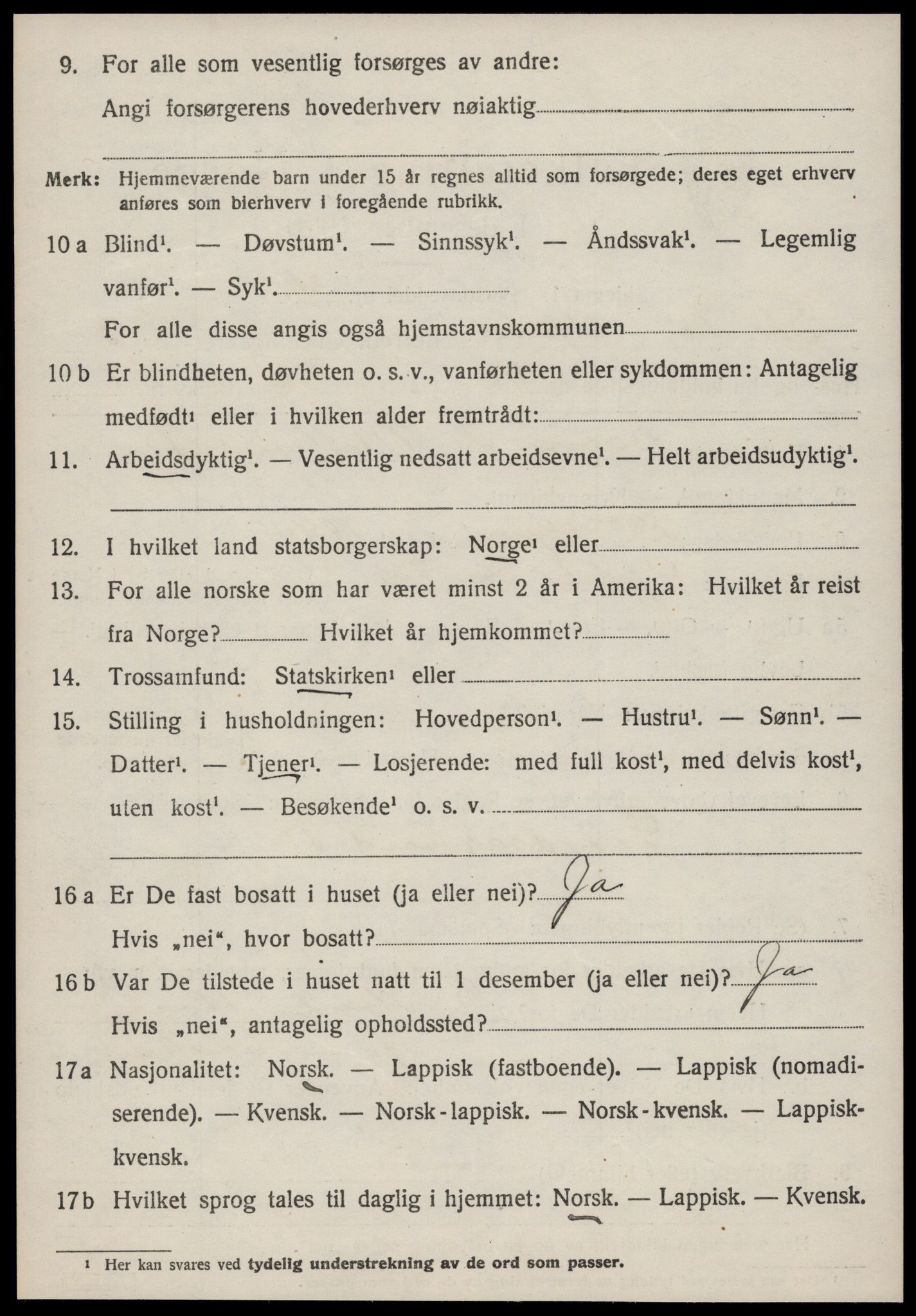 SAT, 1920 census for Oppdal, 1920, p. 3618