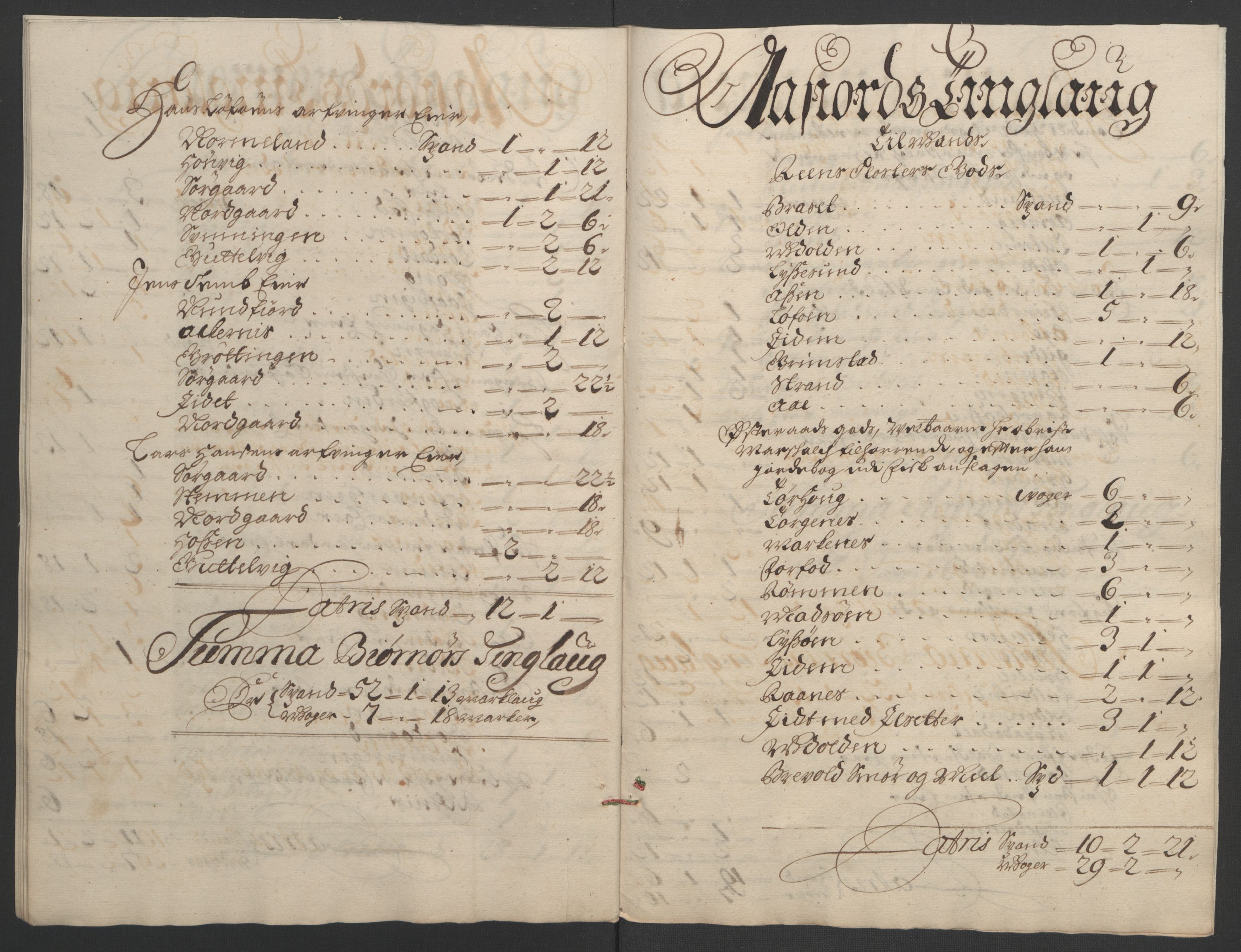 Rentekammeret inntil 1814, Reviderte regnskaper, Fogderegnskap, AV/RA-EA-4092/R57/L3851: Fogderegnskap Fosen, 1695-1696, p. 235
