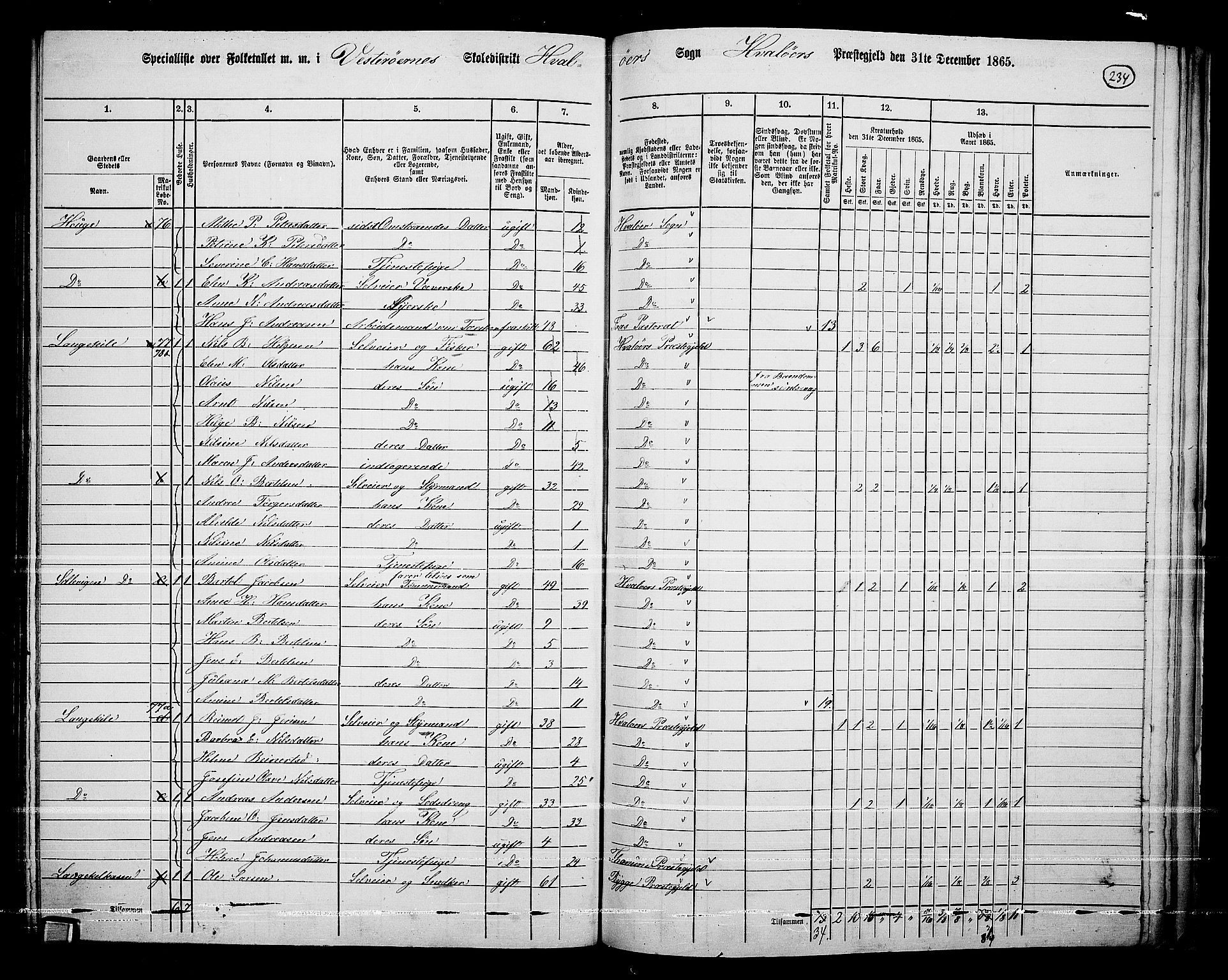 RA, 1865 census for Hvaler, 1865, p. 68