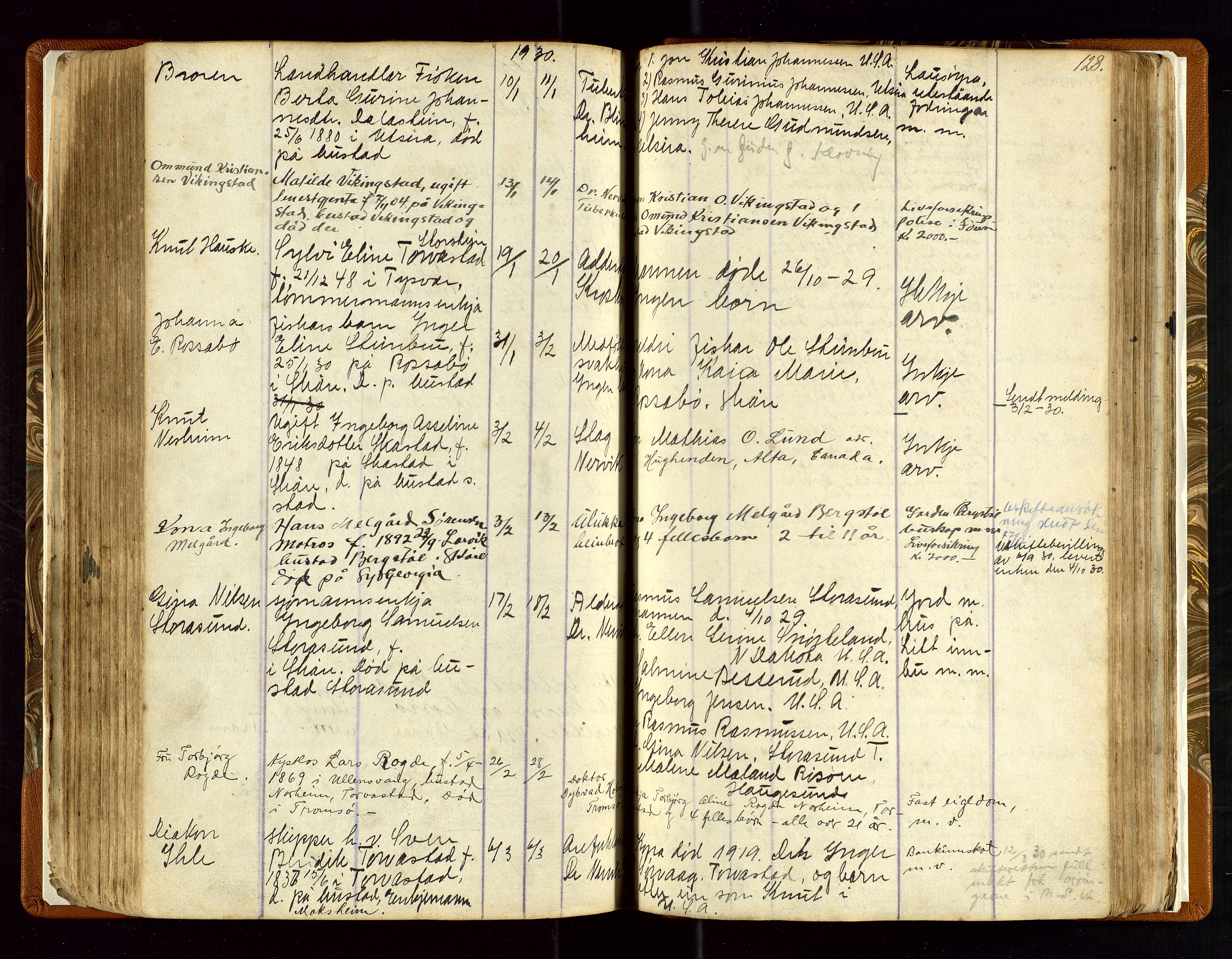 Torvestad lensmannskontor, AV/SAST-A-100307/1/Gga/L0001: "Protocol over Straffanger i Torvestads Thinglaugs Lensmandsarrest", 1883-1931, p. 128