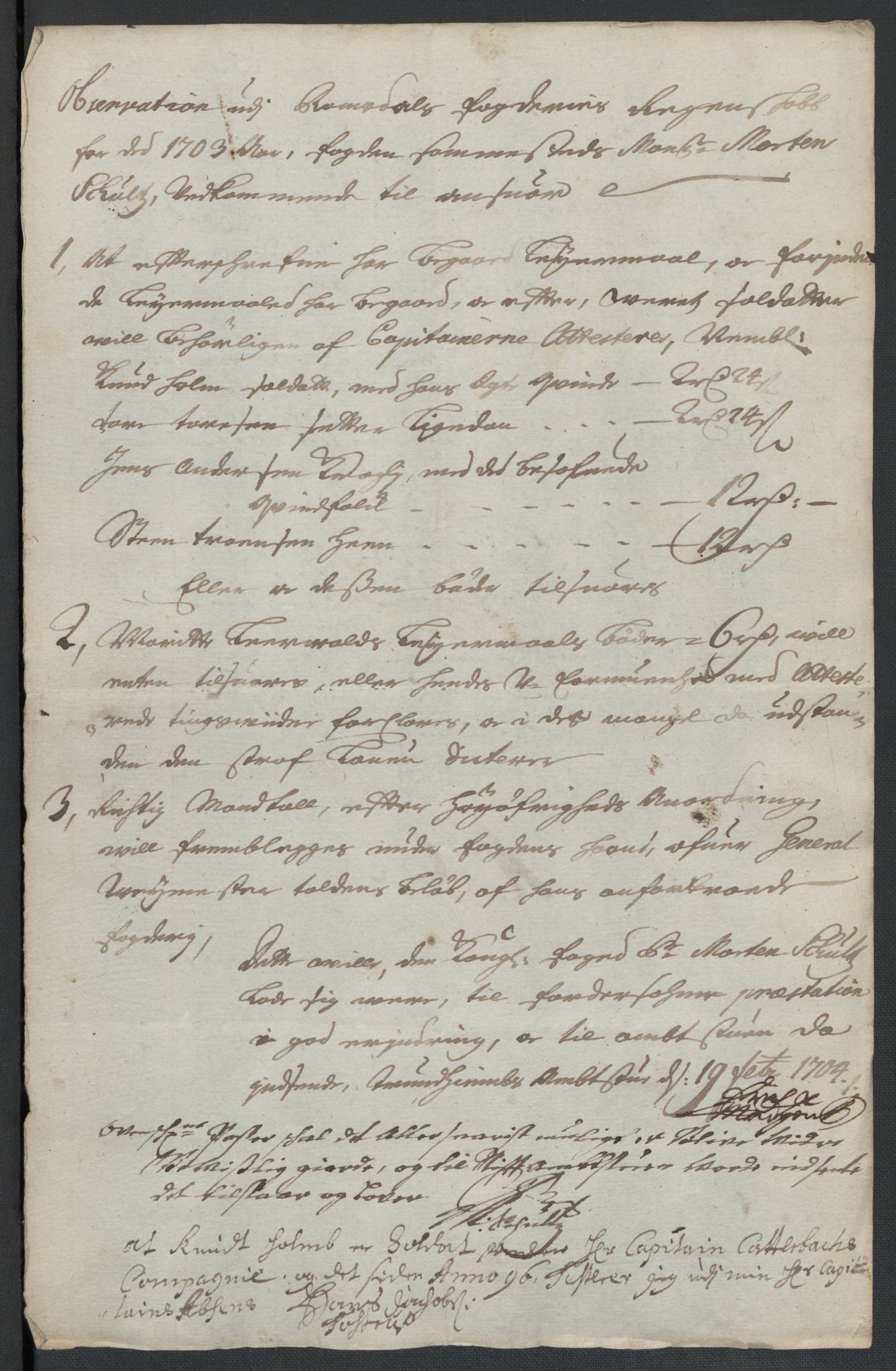 Rentekammeret inntil 1814, Reviderte regnskaper, Fogderegnskap, RA/EA-4092/R55/L3656: Fogderegnskap Romsdal, 1703-1705, p. 85